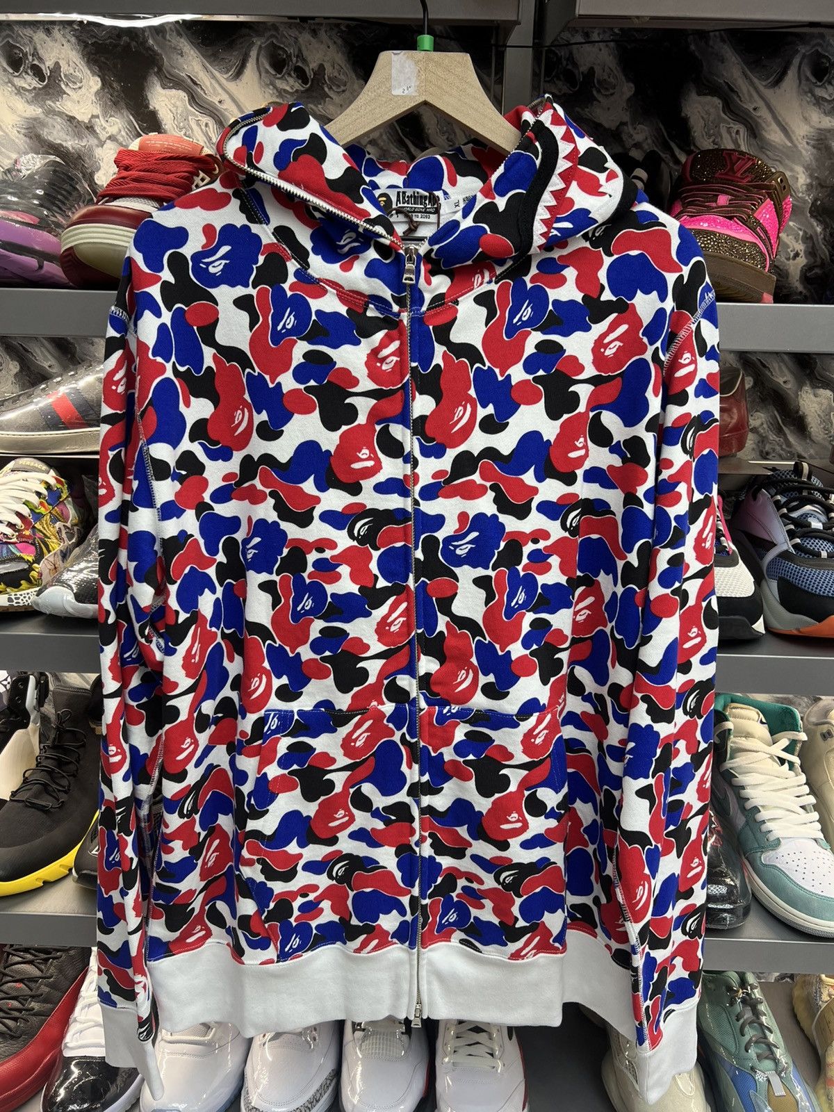 Bape Bape Shark London Camo Fullzip Hoodie Size US XL / EU 56 / 4 - 1 Thumbnail