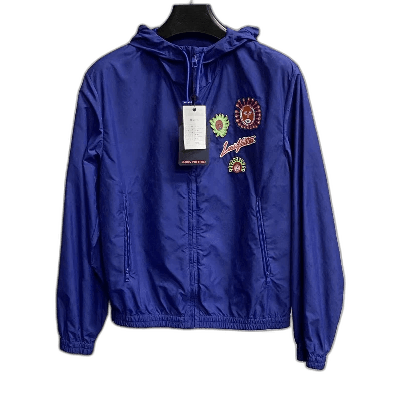 Louis Vuitton Louis Vuitton Blue Logo Print Windbreaker Jacket