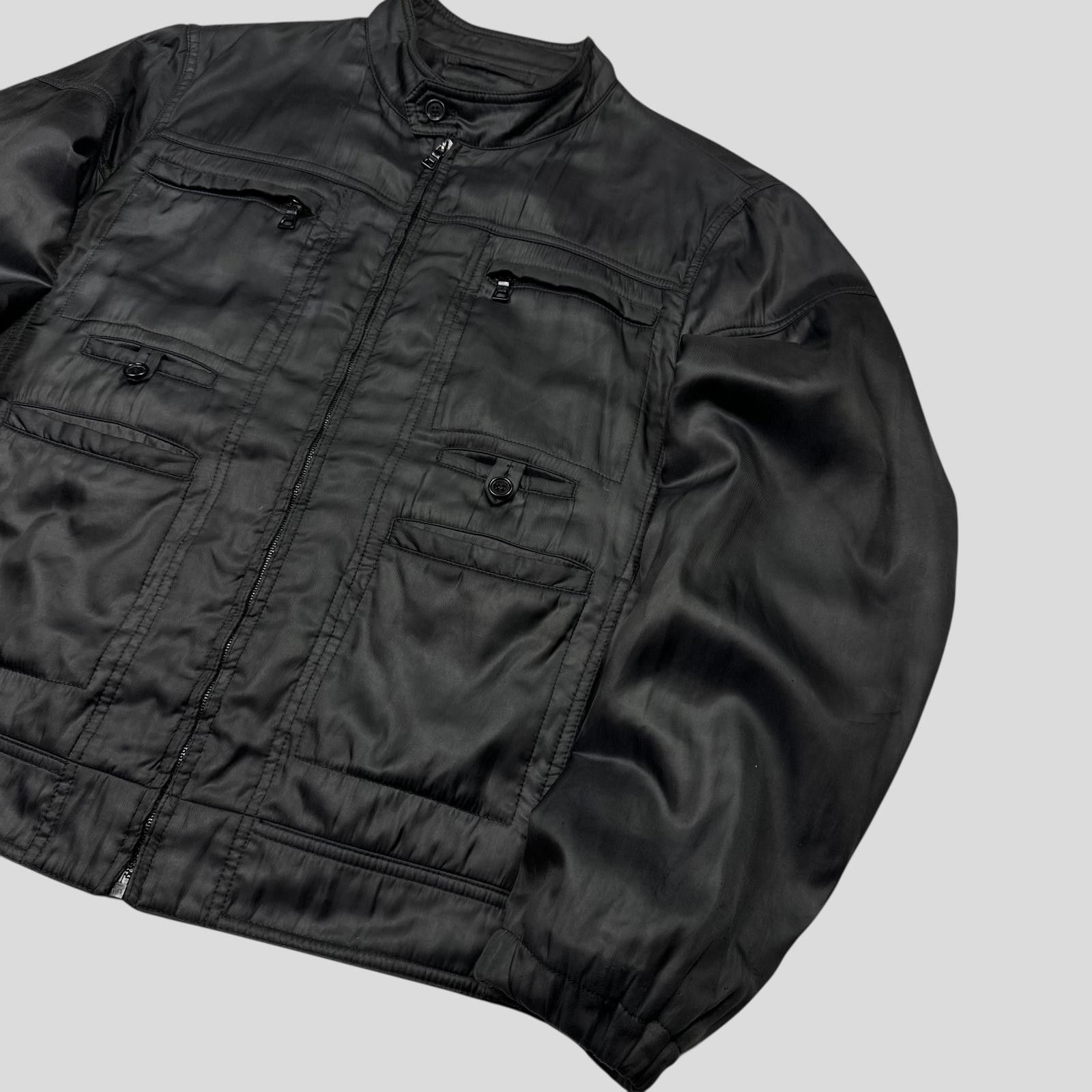 Prada Prada Milano 2009 Inside-out Poly Moto Bomber Jacket IT50 M Size US M / EU 48-50 / 2 - 2 Thumbnail