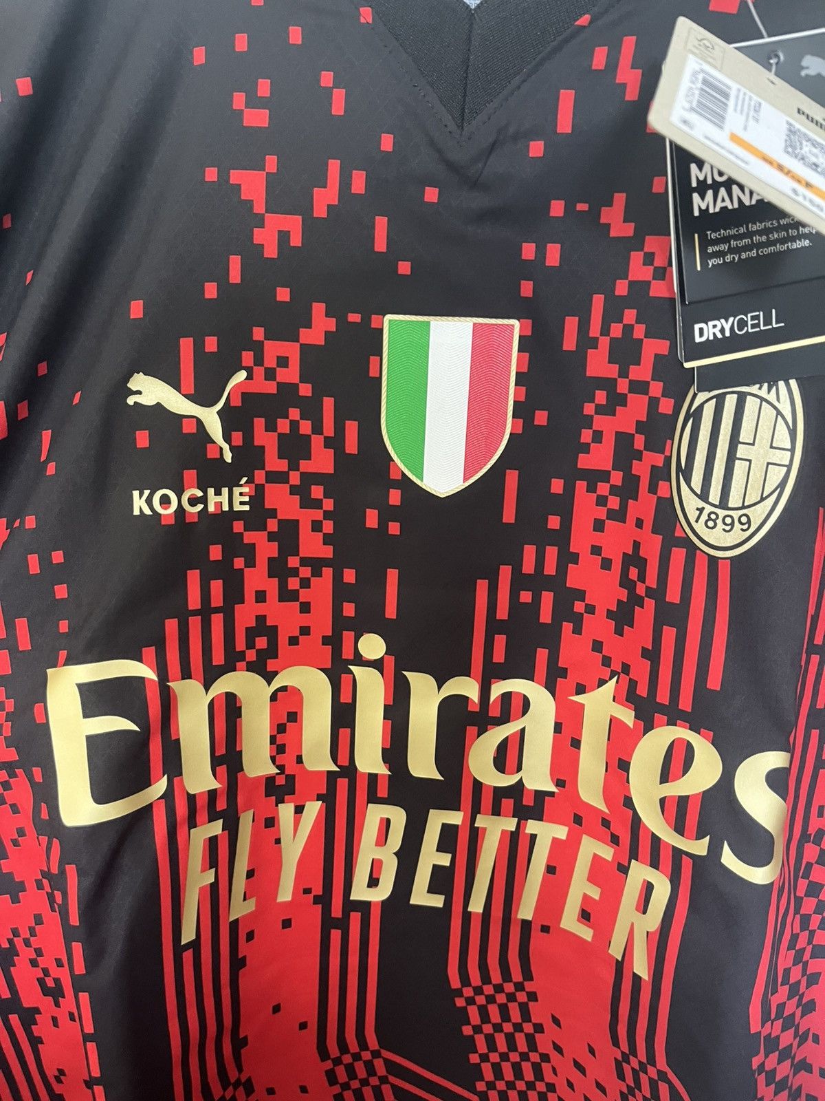 Puma Puma AC Milan 2023/24 Koche Special Authentic Soccer Jersey Size US S / EU 44-46 / 1 - 5 Thumbnail