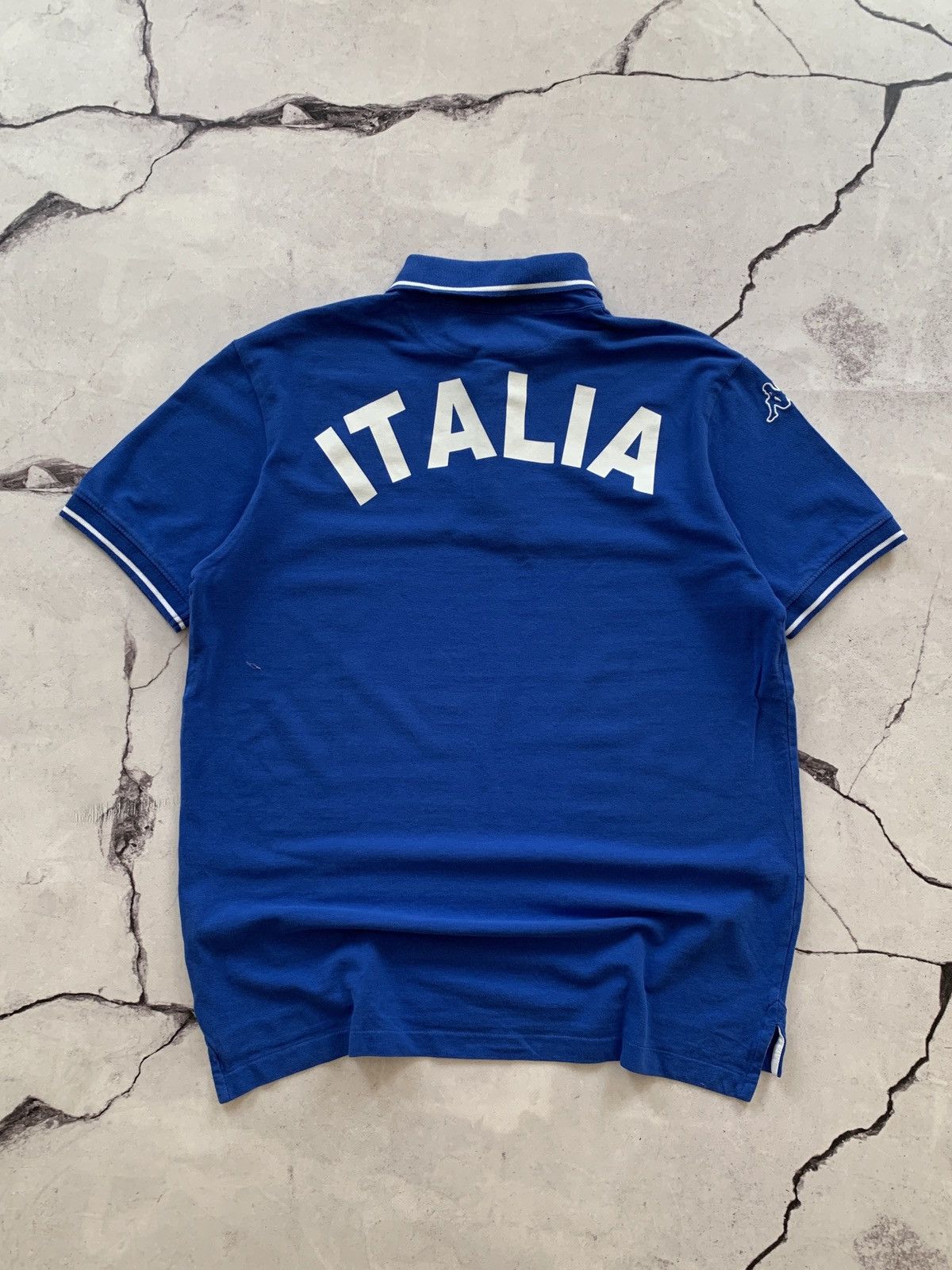 Kappa Kappa Italia Vintage Blue Y2K Big Logo Polo Shirt Size US XL / EU 56 / 4 - 8 Thumbnail
