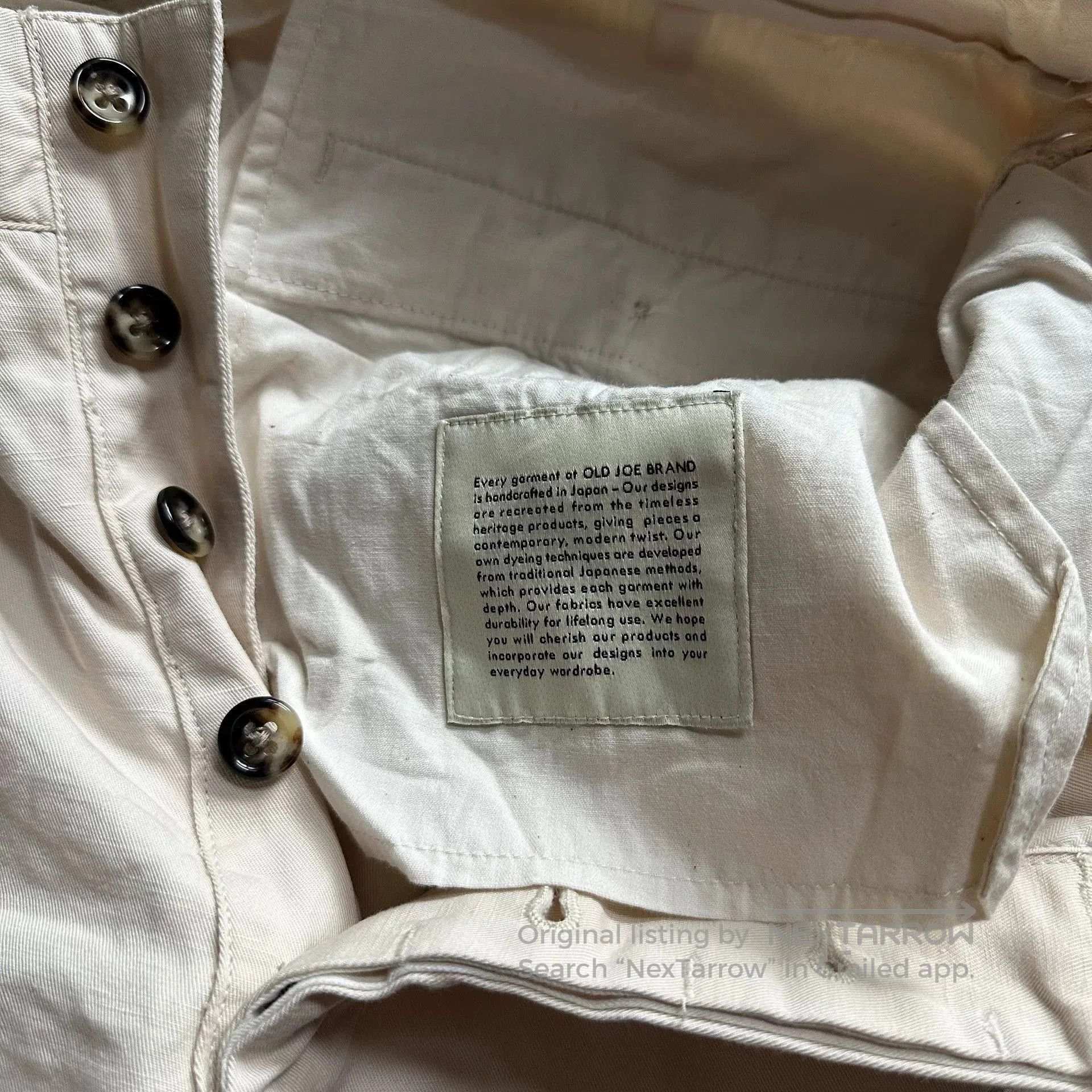 Old Joe OLD JOE Cotton Linen Beige Pants. Size US 32 / EU 48 - 7 Thumbnail