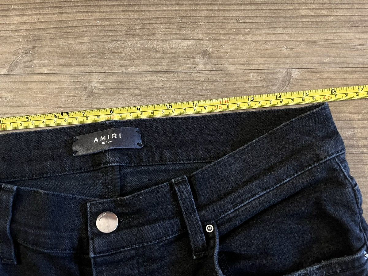 Amiri Amiri Palm Tree Patch Black Denim Jeans Size US 34 / EU 50 - 3 Thumbnail