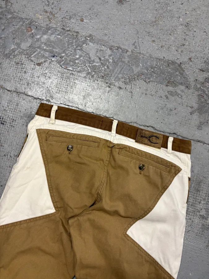 Just Cavalli SS2004 Cavalli Beige & White Calm Sahara Contrast Pants Size US 30 / EU 46 - 7 Thumbnail