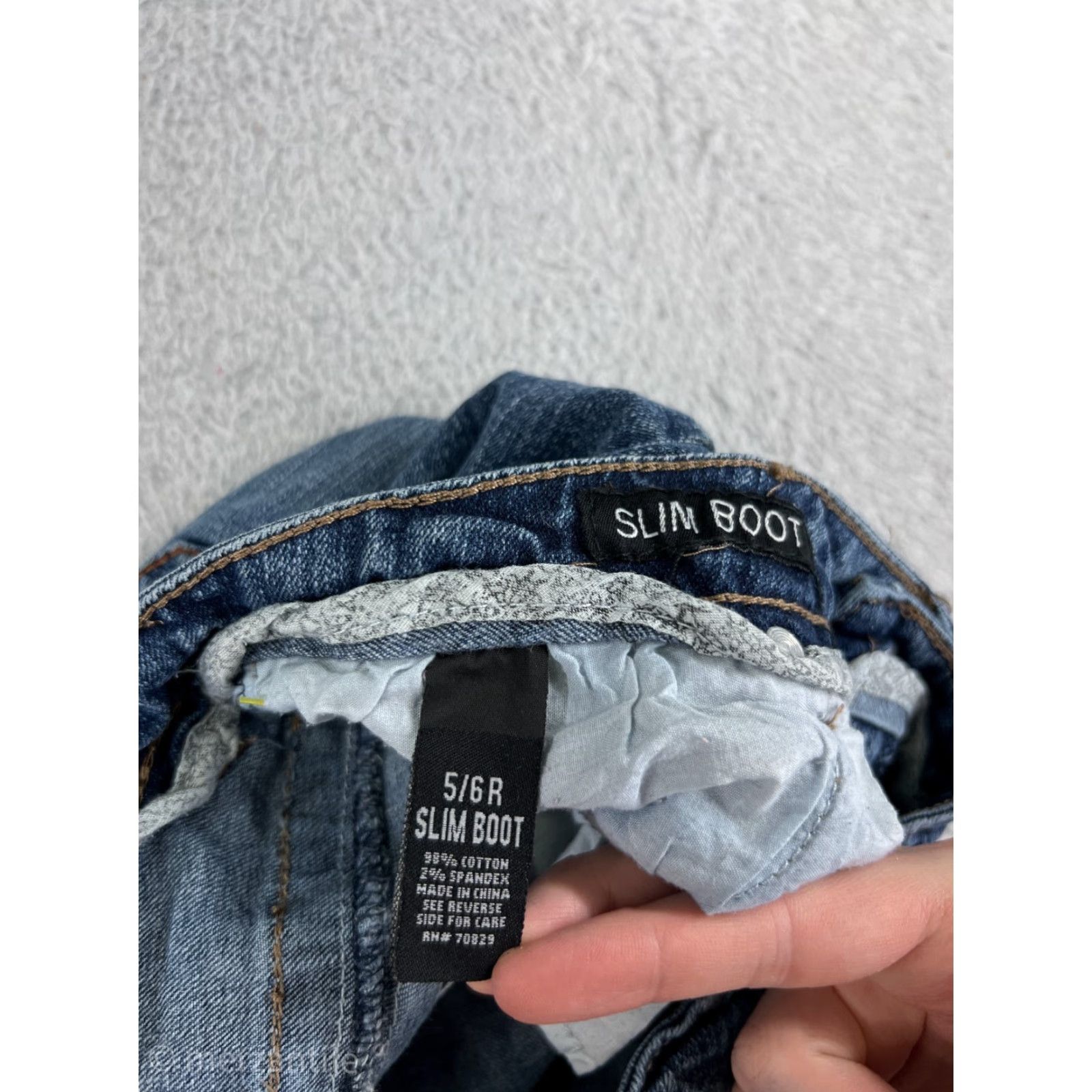 Vintage Rue21 Jeans Womens 5 Blue Denim Bootcut Cotton Blend Stretch Embroidered Size 27" / US 4 / IT 40 - 5 Thumbnail