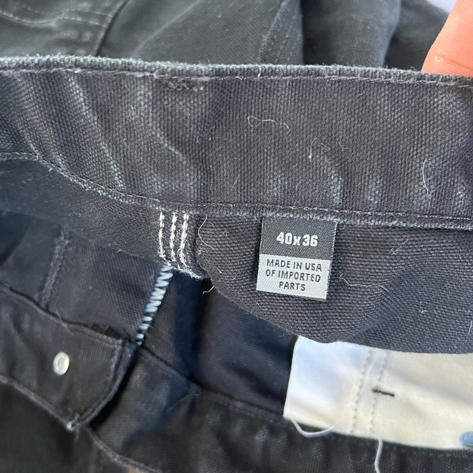 Carhartt × Vintage Carhartt black double knee work wear carpenter pants Size US 36 / EU 52 - 6 Thumbnail