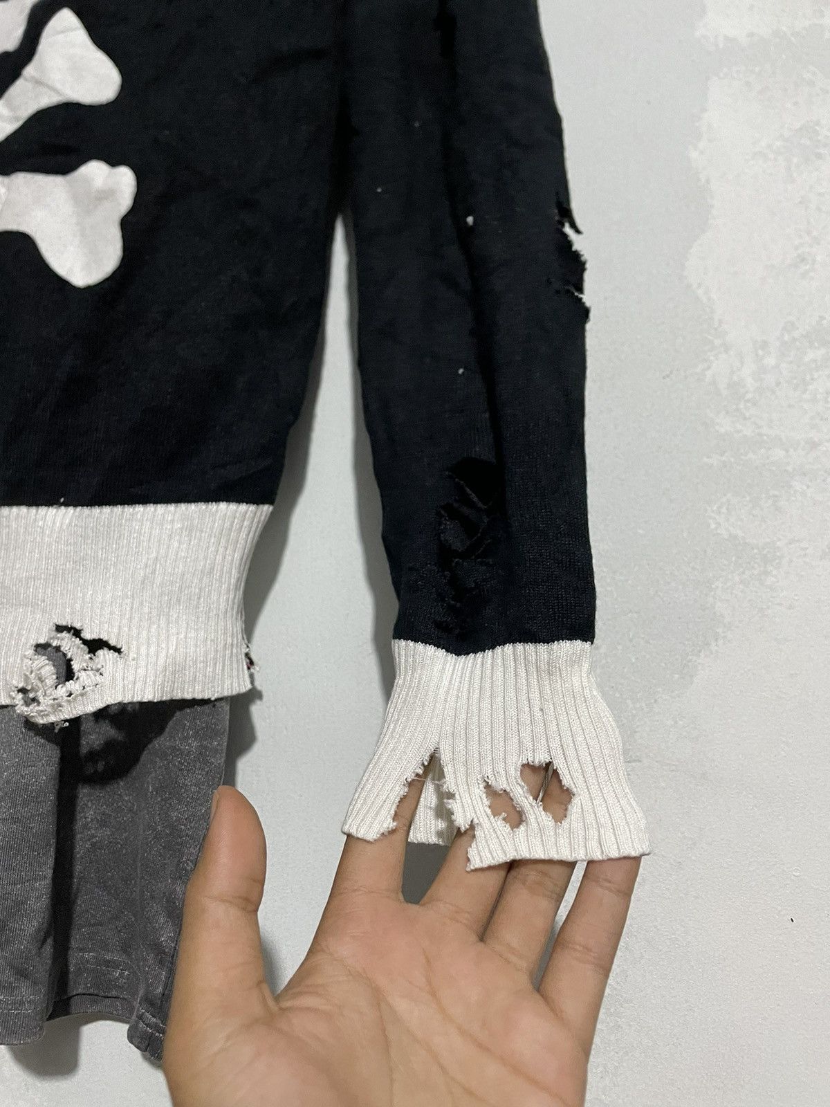 If Six Was Nine Skull Distressed Knit Punk Lgb Ifsixwasnine Style Size US S / EU 44-46 / 1 - 8 Thumbnail