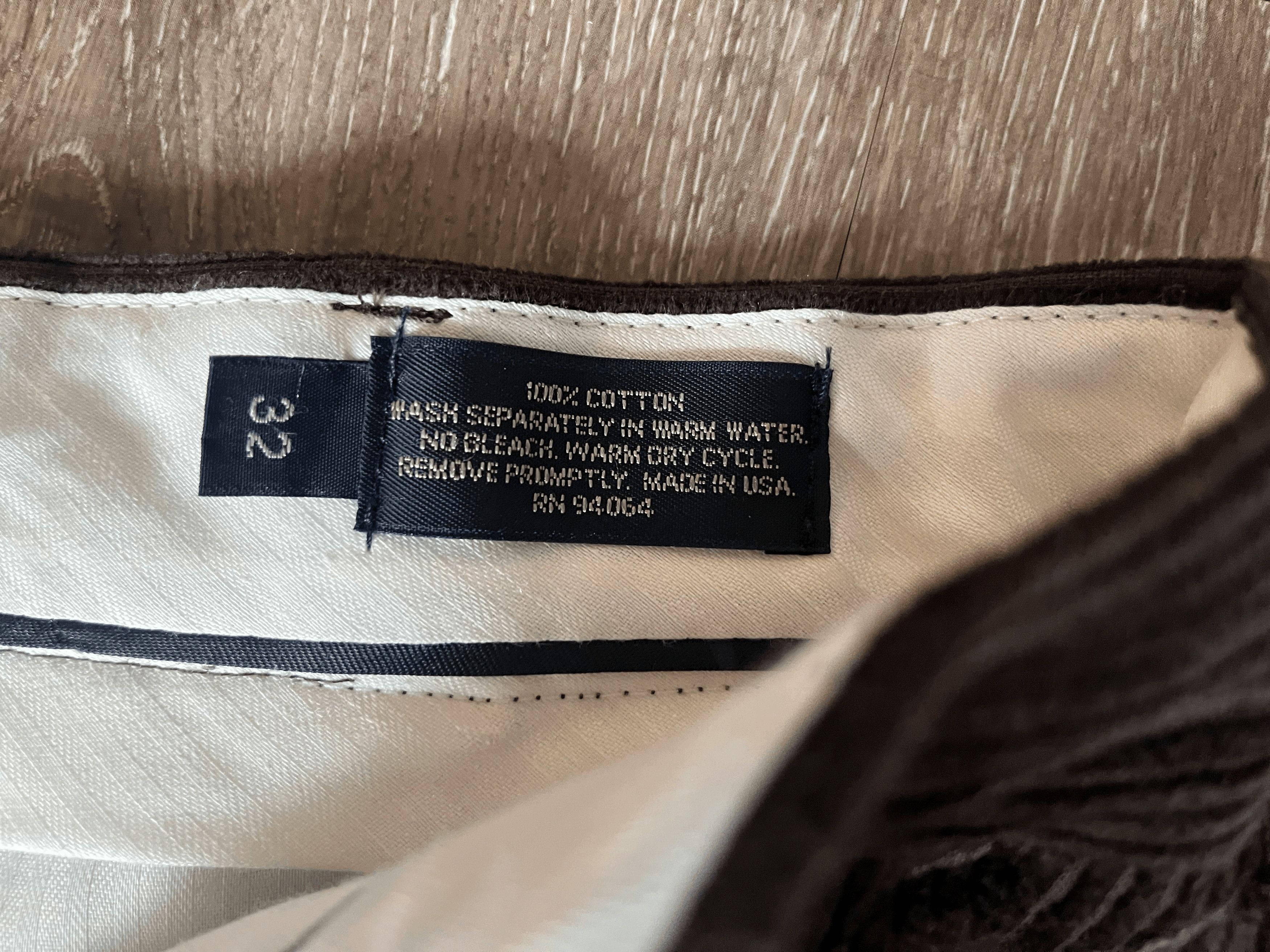 Other Junior's Brown Cotton Corduroy Trouser 32x29 Size US 32 / EU 48 - 3 Thumbnail