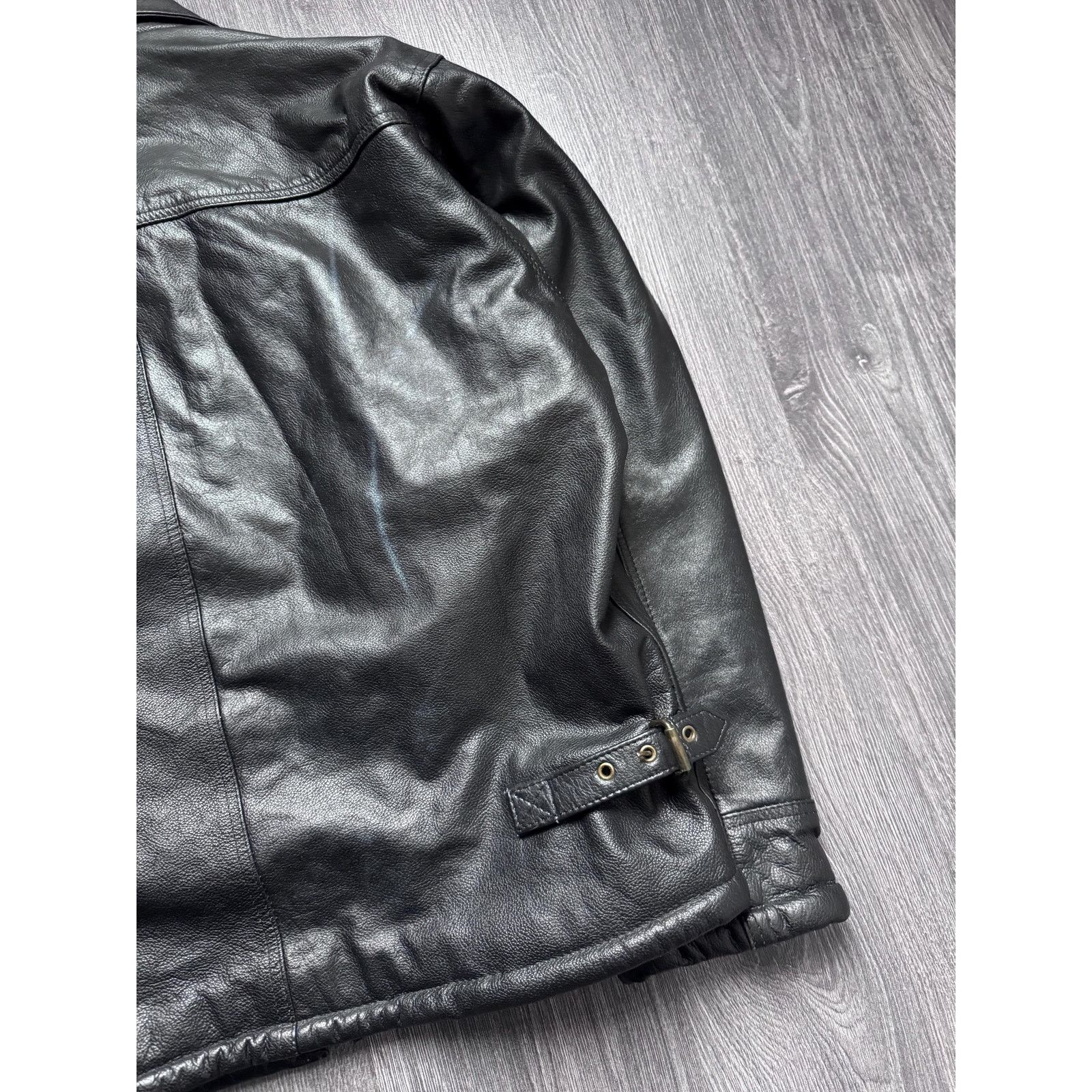 Vintage Black Donna Vintage Real Leather Biker Jacket Size US L / EU 52-54 / 3 - 8 Thumbnail