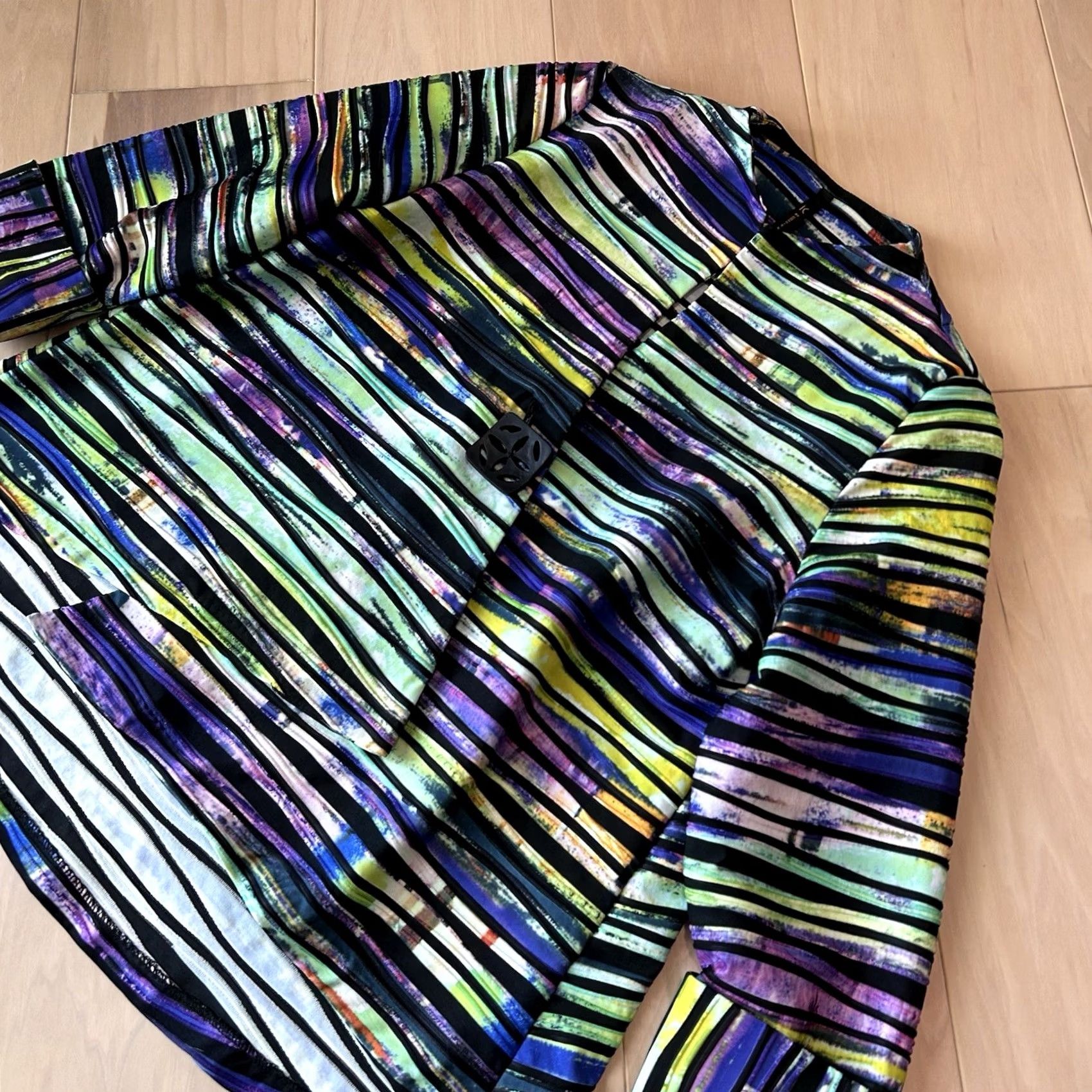 Vintage IC by Connie K Striped 3D Knit Jacket Blazer Women’s Small Size M / US 6-8 / IT 42-44 - 3 Thumbnail