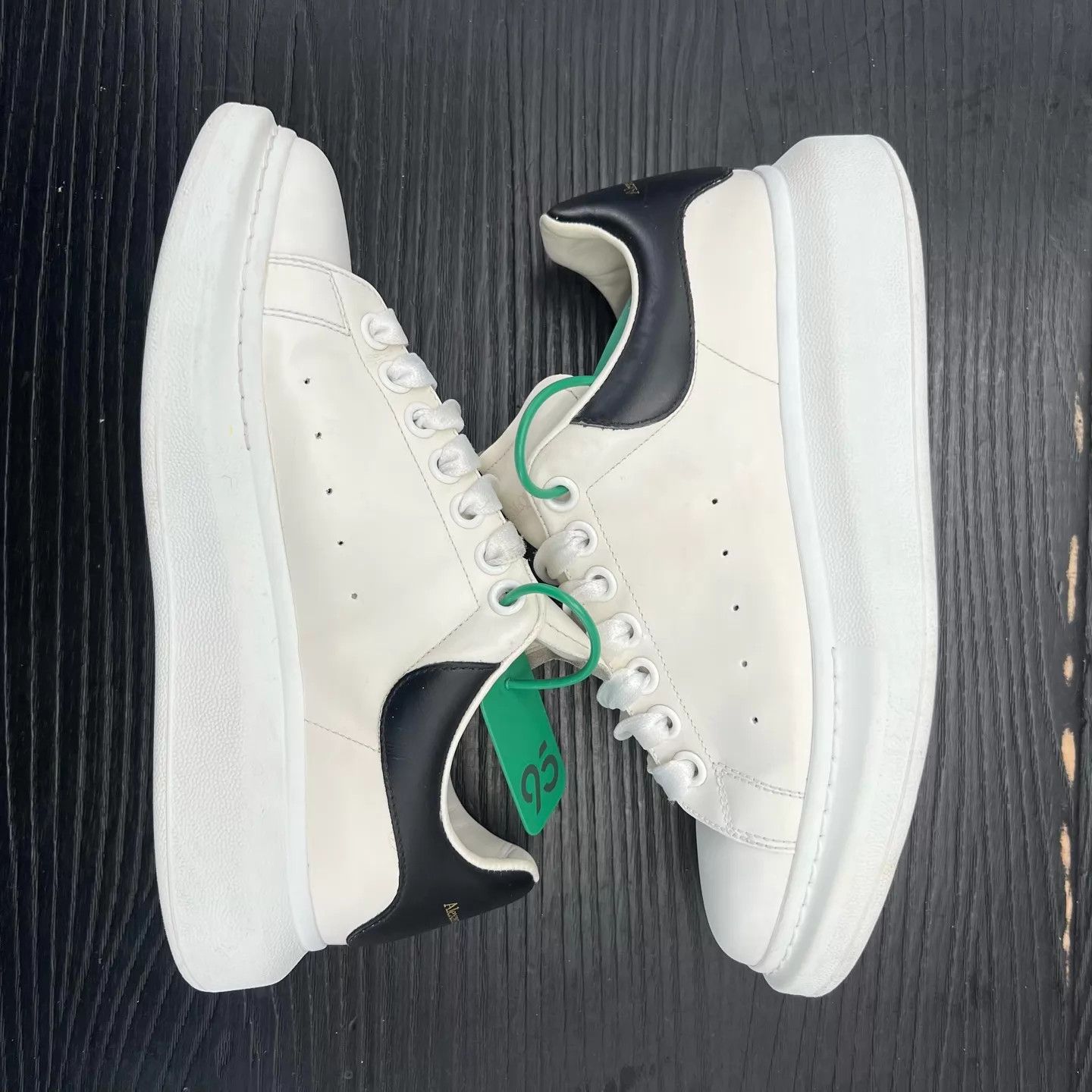 Alexander McQueen McQ Black Tail Smooth Calf Leather 39 Mint Size US 8.5 / IT 38.5 - 3 Thumbnail