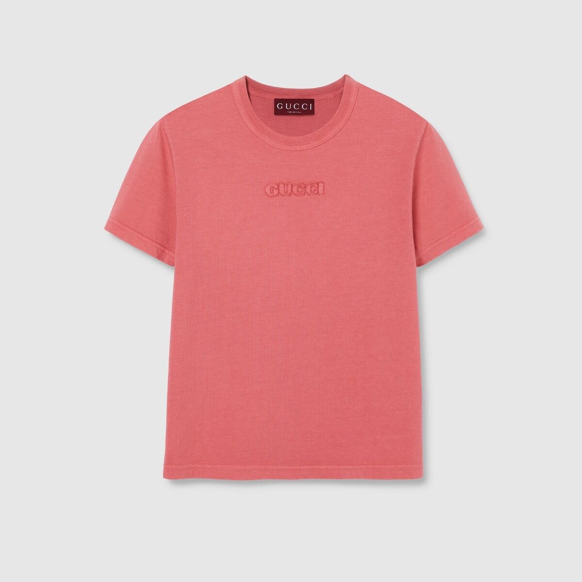 Gucci Gucci Embroidered Cotton Jersey T-shirt SIZE XXS Size ONE SIZE - 1 Thumbnail