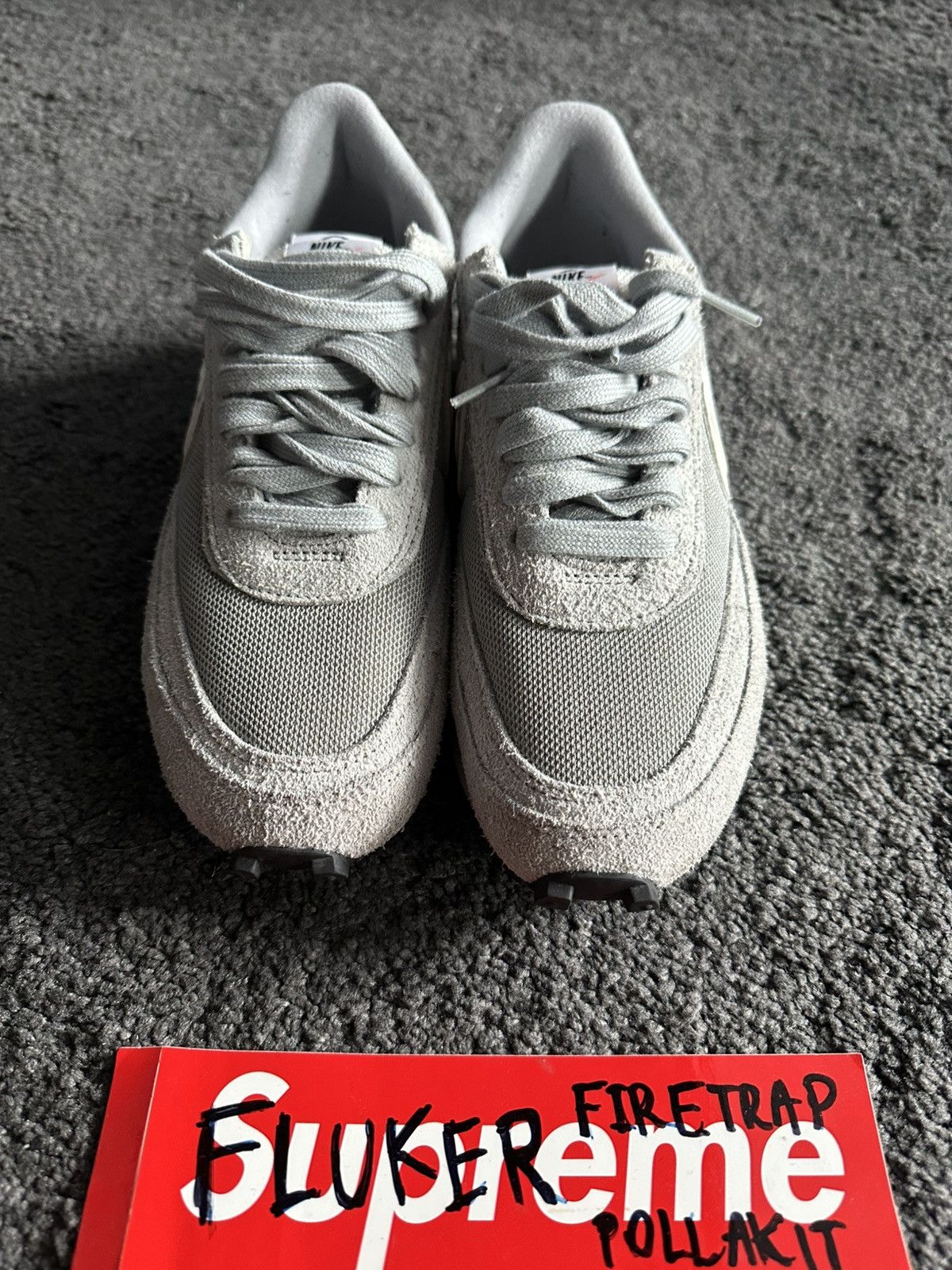Fragment Design × Nike × Sacai Nike LDWaffle sacai Fragment "Light Smoke Grey - NO BOX Size US 10 / EU 43 - 1 Thumbnail