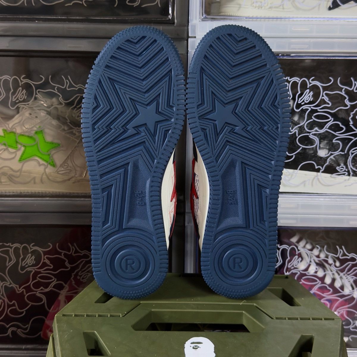 Bape A Bathing Ape Bapesta USPS 2022 Size US 8.5 / EU 41-42 - 11 Thumbnail