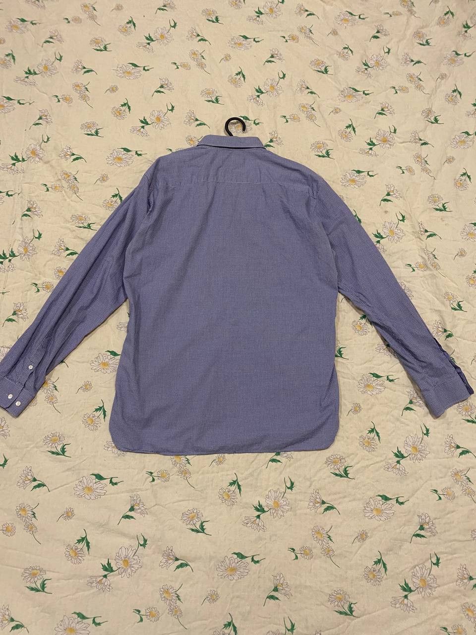 Burberry Burberry London Long Shirt Men's Medium Blue Check Plaid M Size US M / EU 48-50 / 2 - 11 Thumbnail