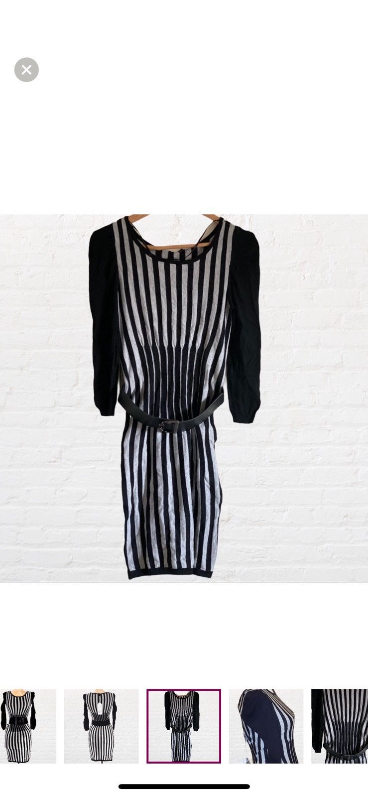 Other VERO MODA KNIT ABOVE KNEE DRESS WITH REMOVABLE BELT SIZE S Size S / US 4 / IT 40 - 3 Thumbnail