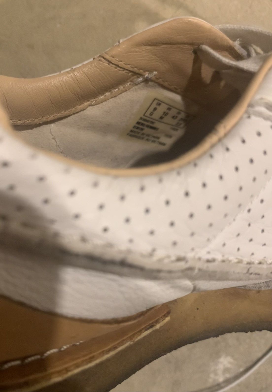 Clarks Clarks Originals Tor Run Sneakers—White Combi Leather Size US 10 / EU 43 - 5 Thumbnail