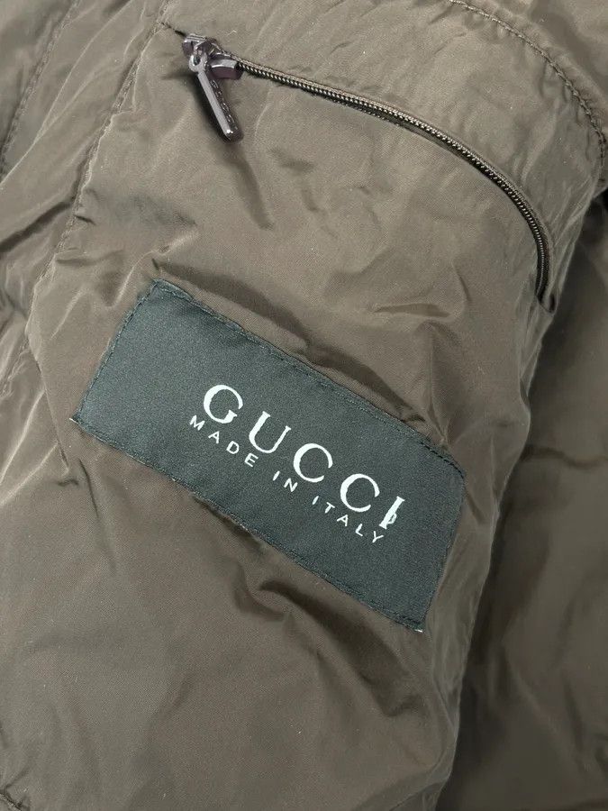 Gucci AW2009 Gucci Blue Nylon Checkered Striped Ribbing Bomber Jacket Size US M / EU 48-50 / 2 - 10 Thumbnail