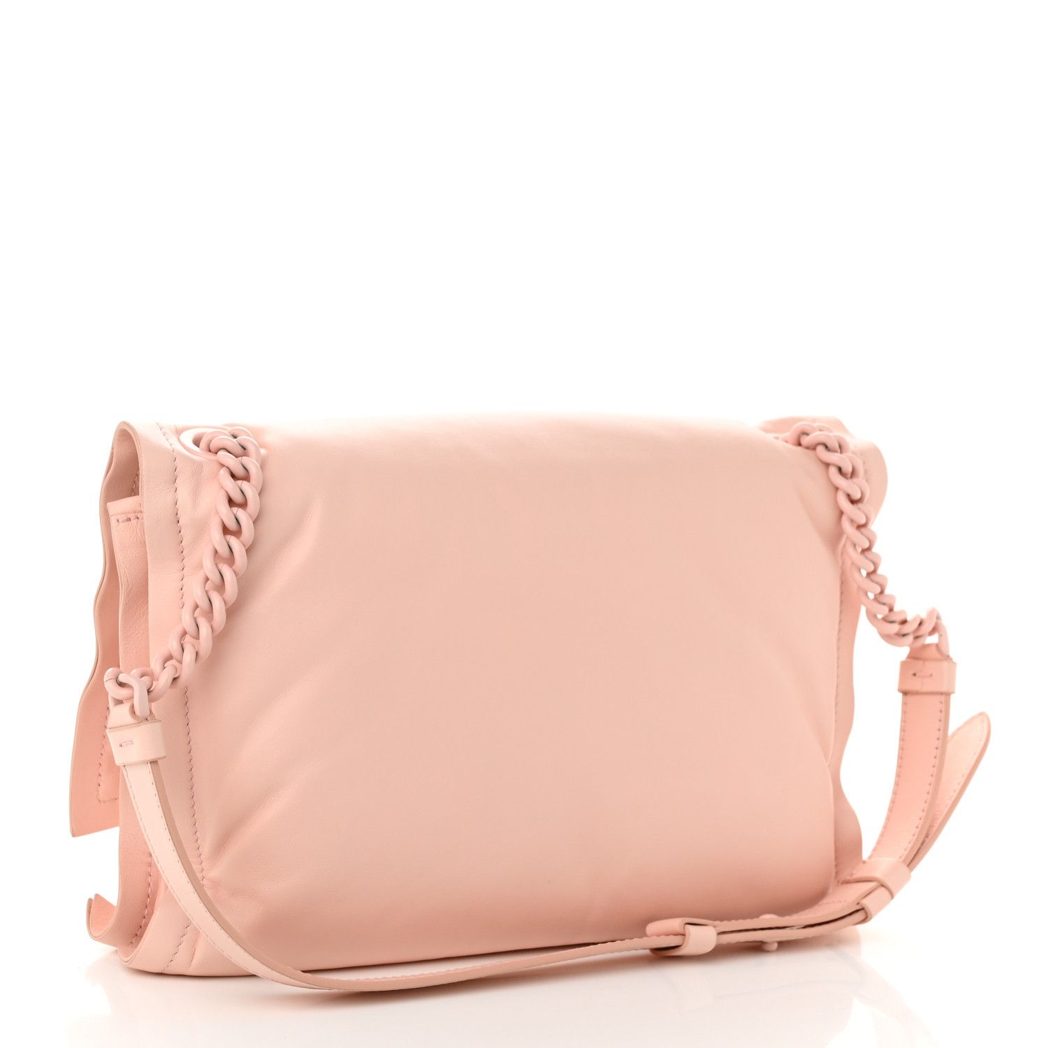 Salvatore Ferragamo o1s1rm1124 Size: OS / Padded Leather Shoulder Bag in Corallo Size ONE SIZE - 3 Thumbnail