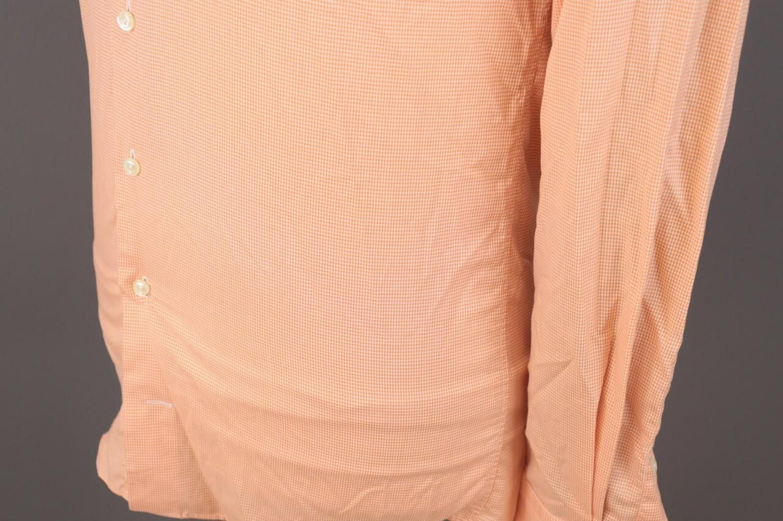 Eton Eton Slim orange Check Long Sleeve Shirt Size 38 / 15 / S Size US M / EU 48-50 / 2 - 7 Thumbnail