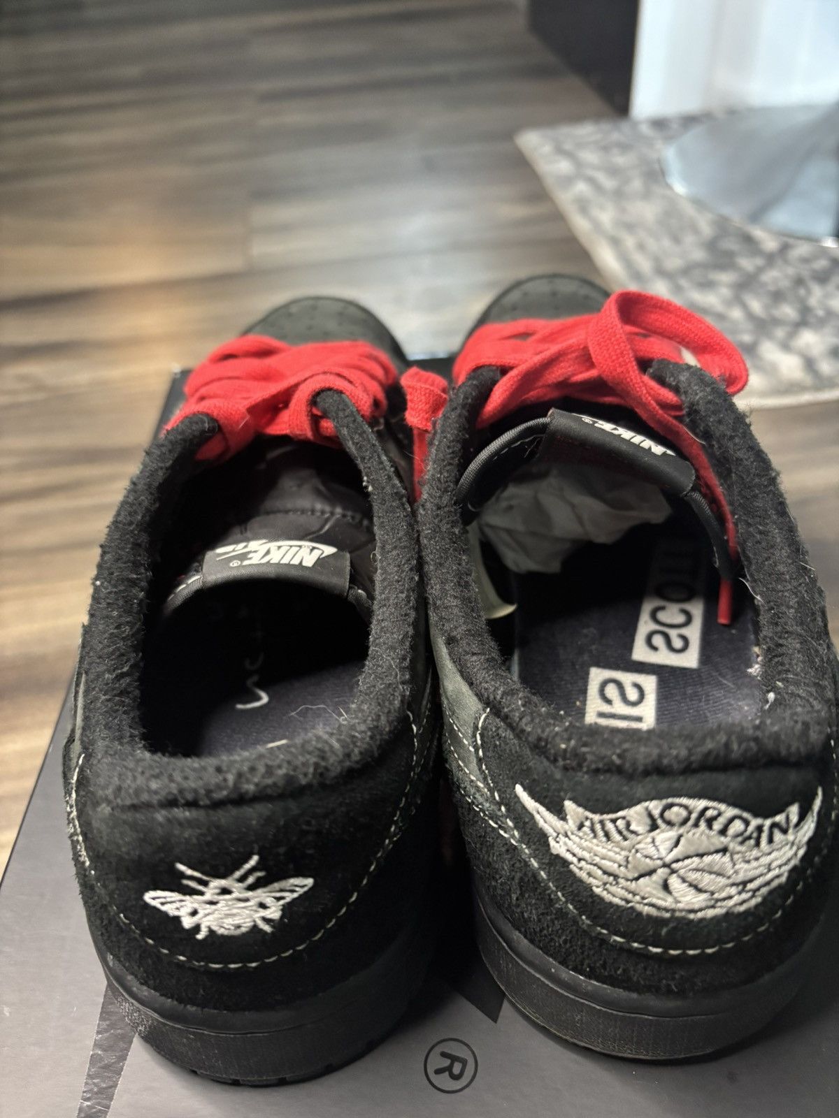 Jordan Brand × Travis Scott Travis Scott Jordan 1 Low “Black Phantom” Size US 10.5 / EU 43-44 - 13 Thumbnail
