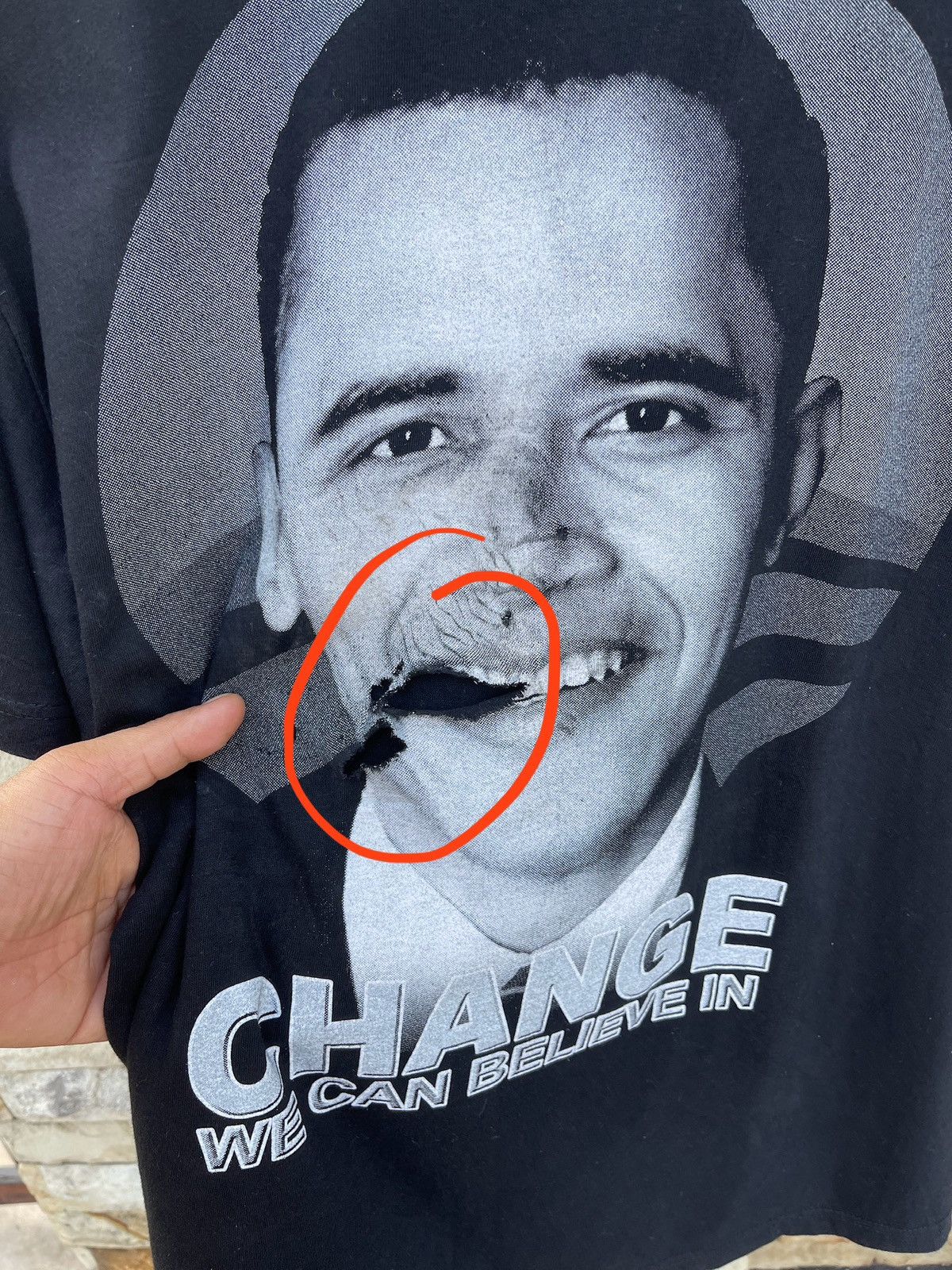 Rap Tees × Vintage Last Drop🔥Vtg OBAMA President’s Change We Can Believe In Tee Size US XL / EU 56 / 4 - 8 Thumbnail