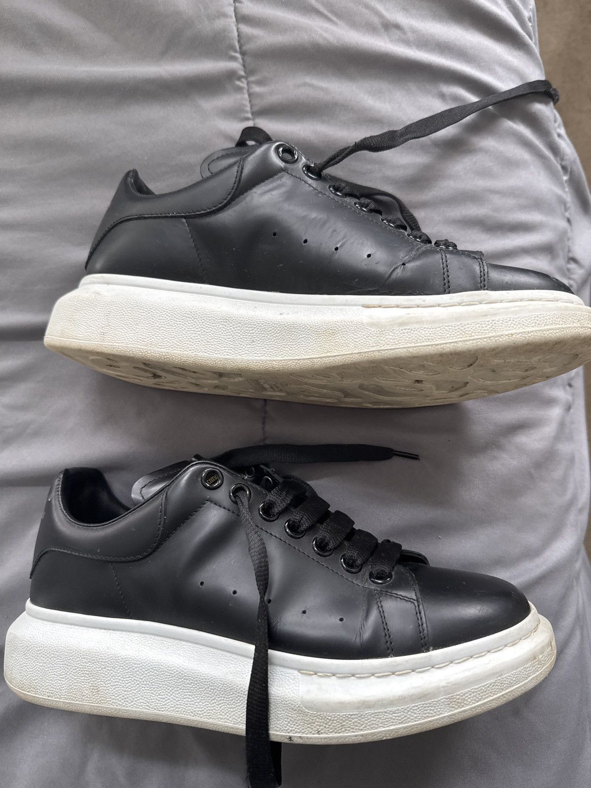 Alexander McQueen McQueen Oversized Leather Platform Sneakers Size US 8 / EU 41 - 5 Thumbnail