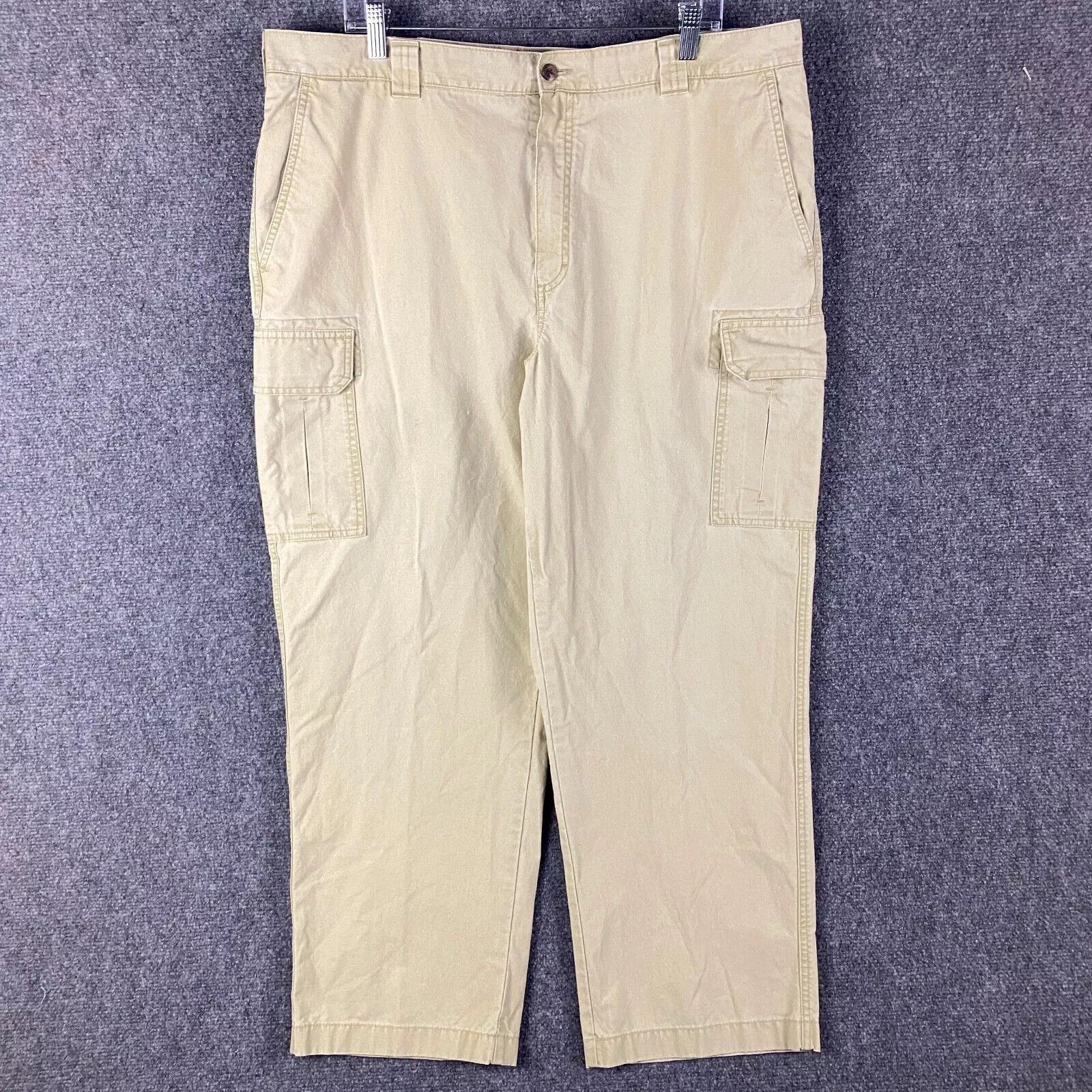 L.L. Bean LL Bean Cargo Pants Men's 38x30 Natural Fit Light Yellow Size US 38 / EU 54 - 1 Thumbnail