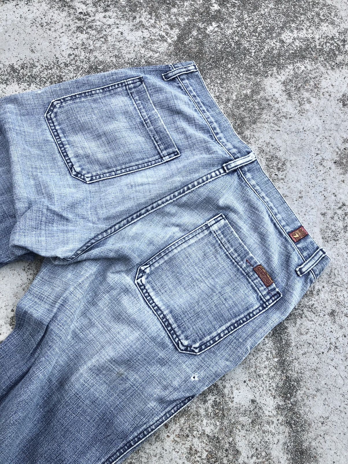 Vintage FLARED⚡️VINTAGE 7 FOL ALL MANKIND DISTRESSED DENIM Size US 32 / EU 48 - 6 Thumbnail