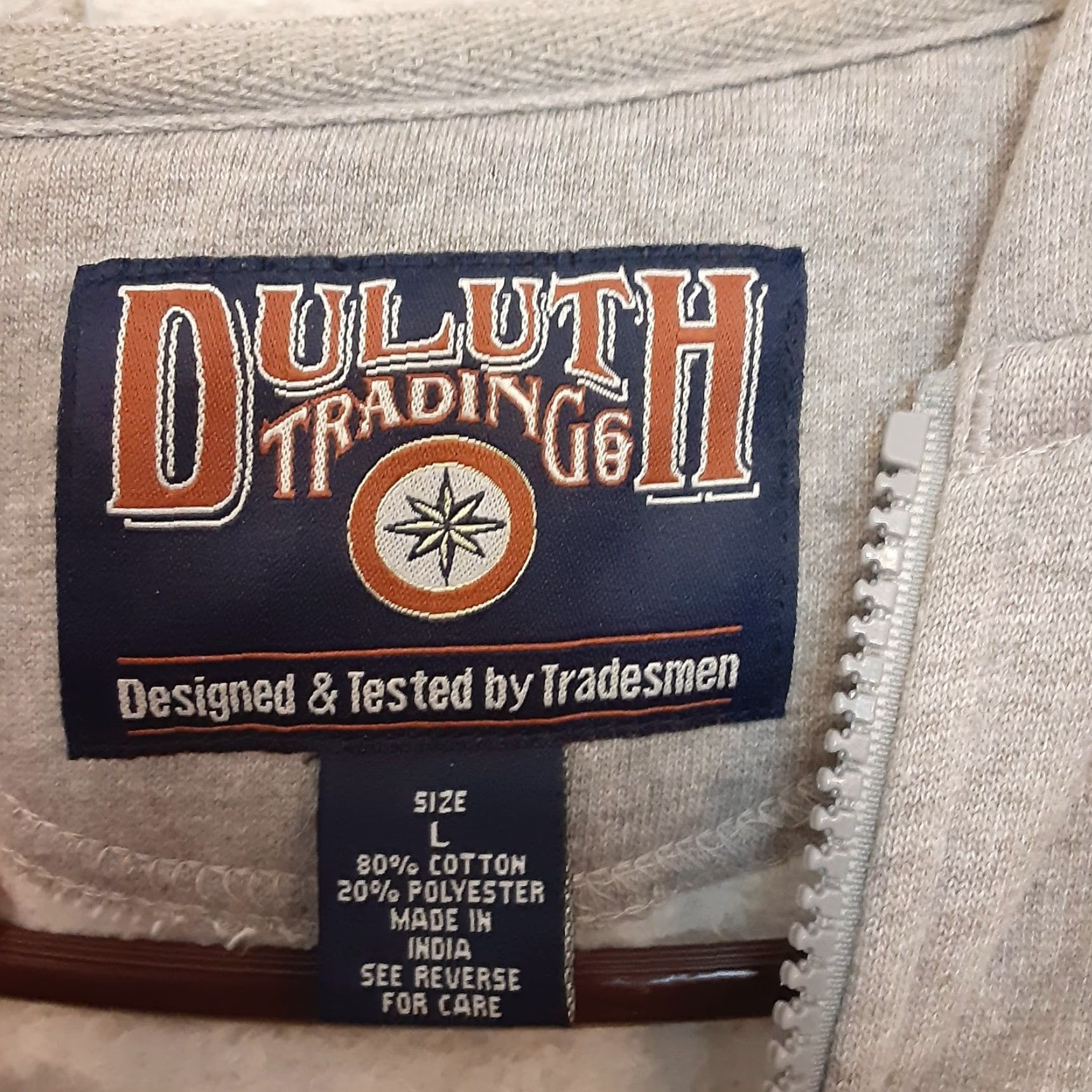 Duluth Trading Company Duluth Trading Co Hoodie Mens Large Relaxed Full Zip Gray Pockets Smart Casual Style Relaxed Fit Shirt? Size US L / EU 52-54 / 3 - 7 Thumbnail
