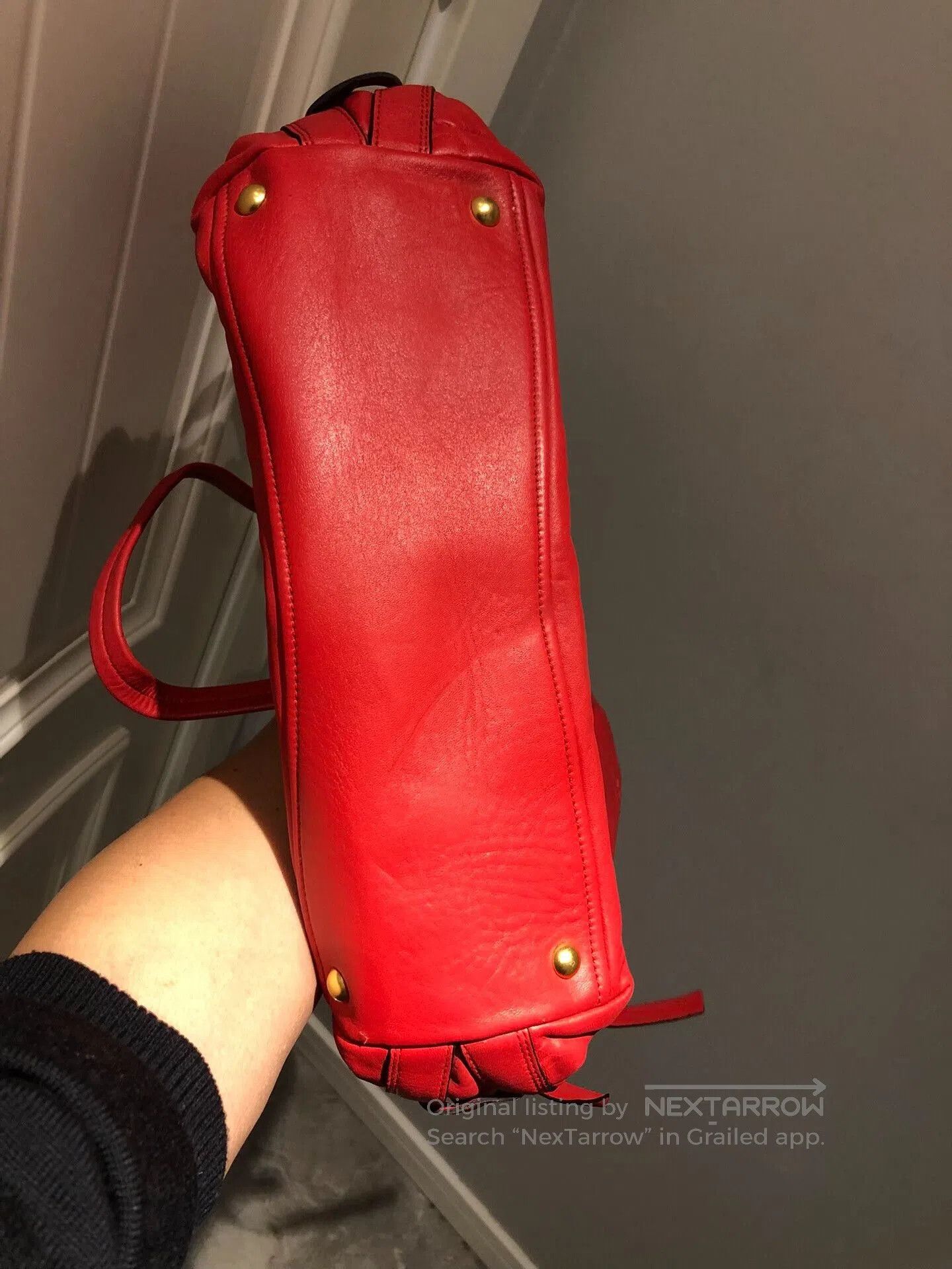 Miu Miu Miu Miu Bow Strap Tote Bag. Size ONE SIZE - 8 Thumbnail