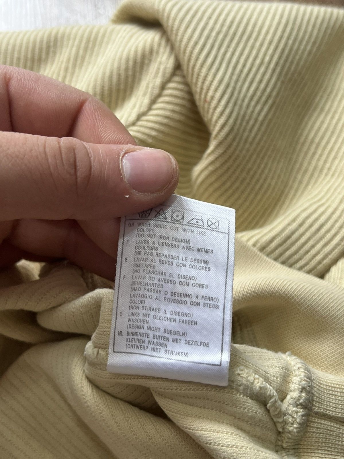 Nike Nike Beige Ribbed Crewneck Size US L / EU 52-54 / 3 - 10 Thumbnail