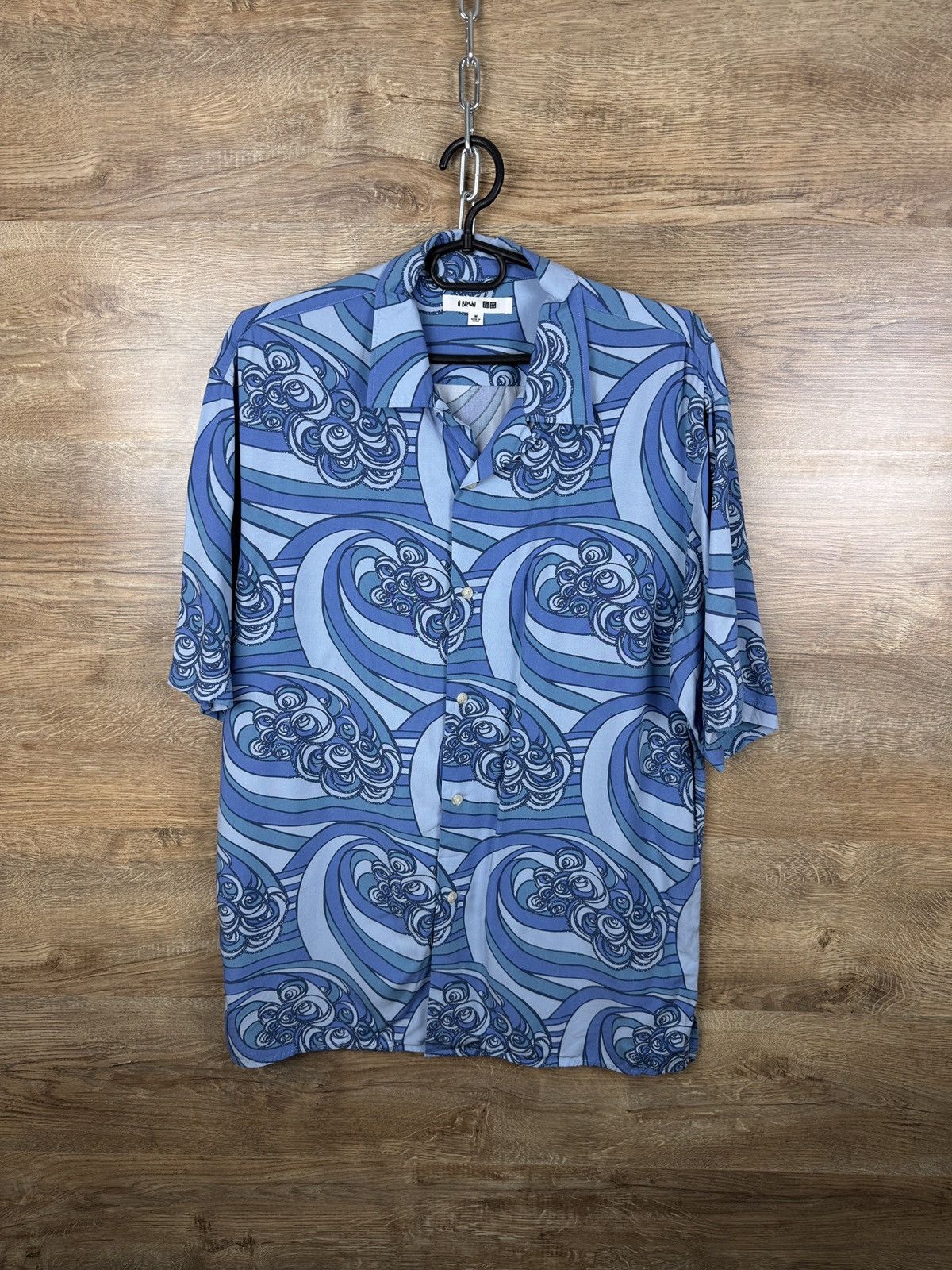 Uniqlo Mens Uniqlo Heather Brown Hawaiian shirt button up crazy y2k Size US M / EU 48-50 / 2 - 1 Thumbnail
