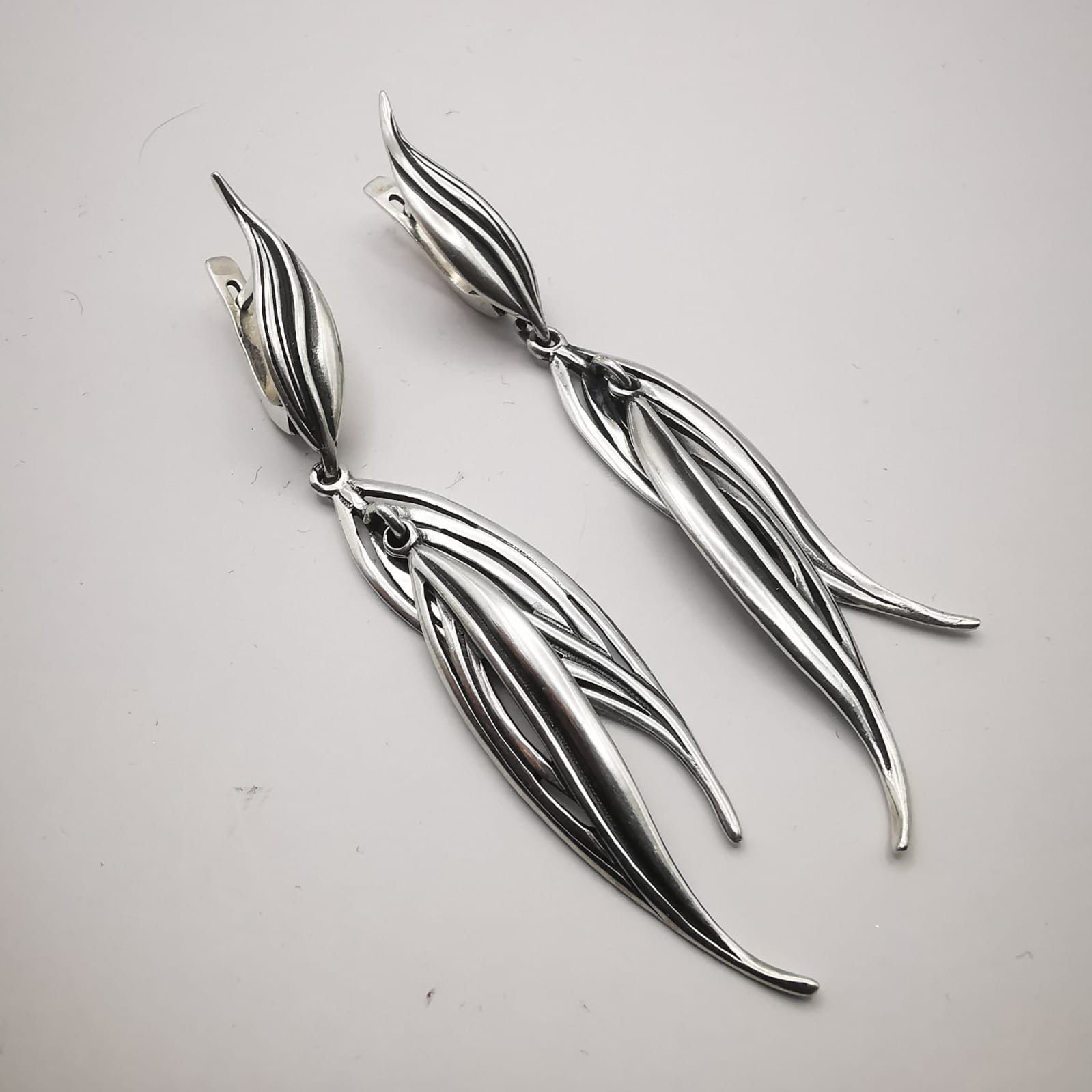 Sterling Silver Vintage Women's jewelry Earrings 925 Sterling Silver Size ONE SIZE - 1 Thumbnail