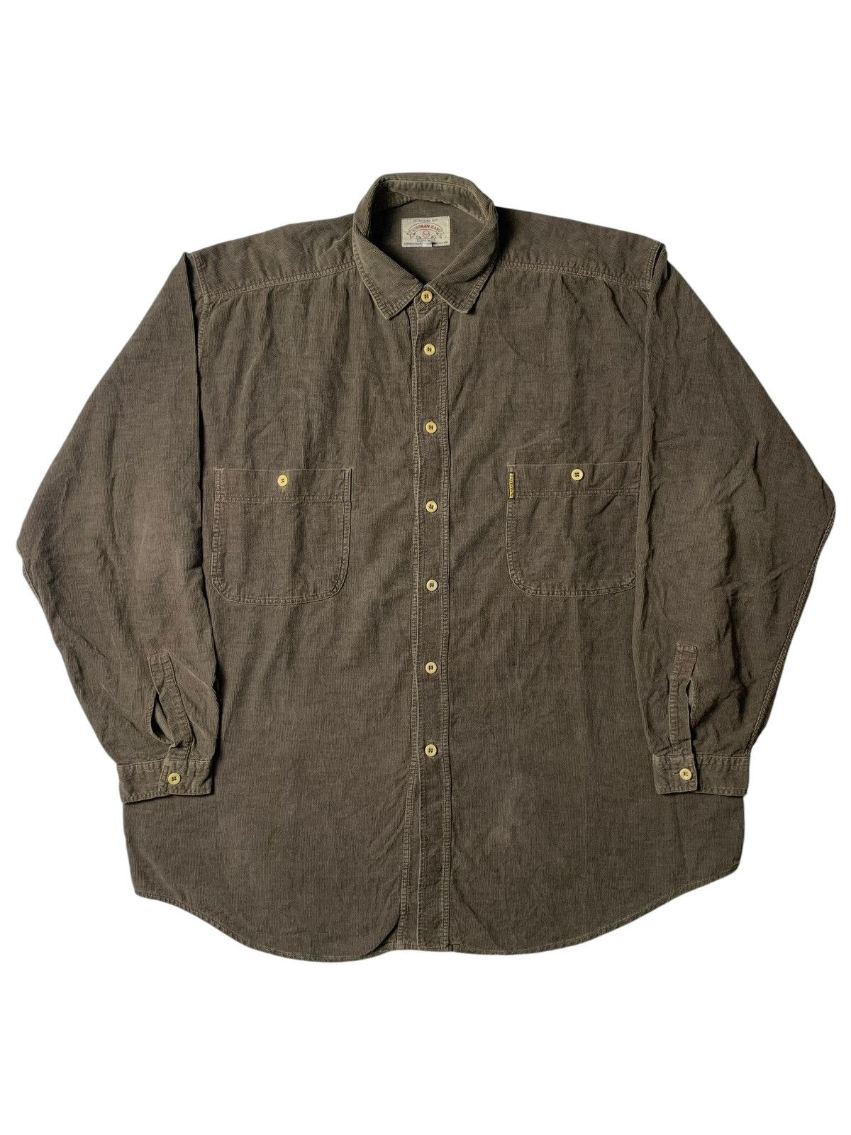 Armani 1990s Armani Jeans Double Pocket Oversized Corduroy Shirt Size US XL / EU 56 / 4 - 1 Thumbnail