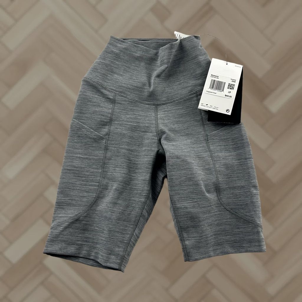 Nike Nike Training High Rise Athletic Shorts Womens 2XS Gray Nike Training Shorts Women's 2XS Gray Athletic Size 24" / US 00 / IT 34 - 1 Thumbnail