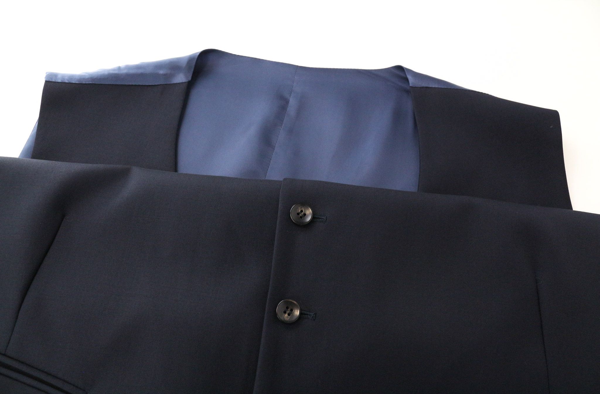 Suitsupply FERRARA UK52S Navy Wool Waistcoat 74960 Size 52S - 3 Thumbnail