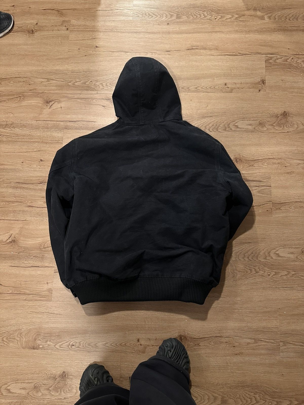 Carhartt Black Carhartt Hooded Detroit Jacket Size US XL / EU 56 / 4 - 2 Thumbnail