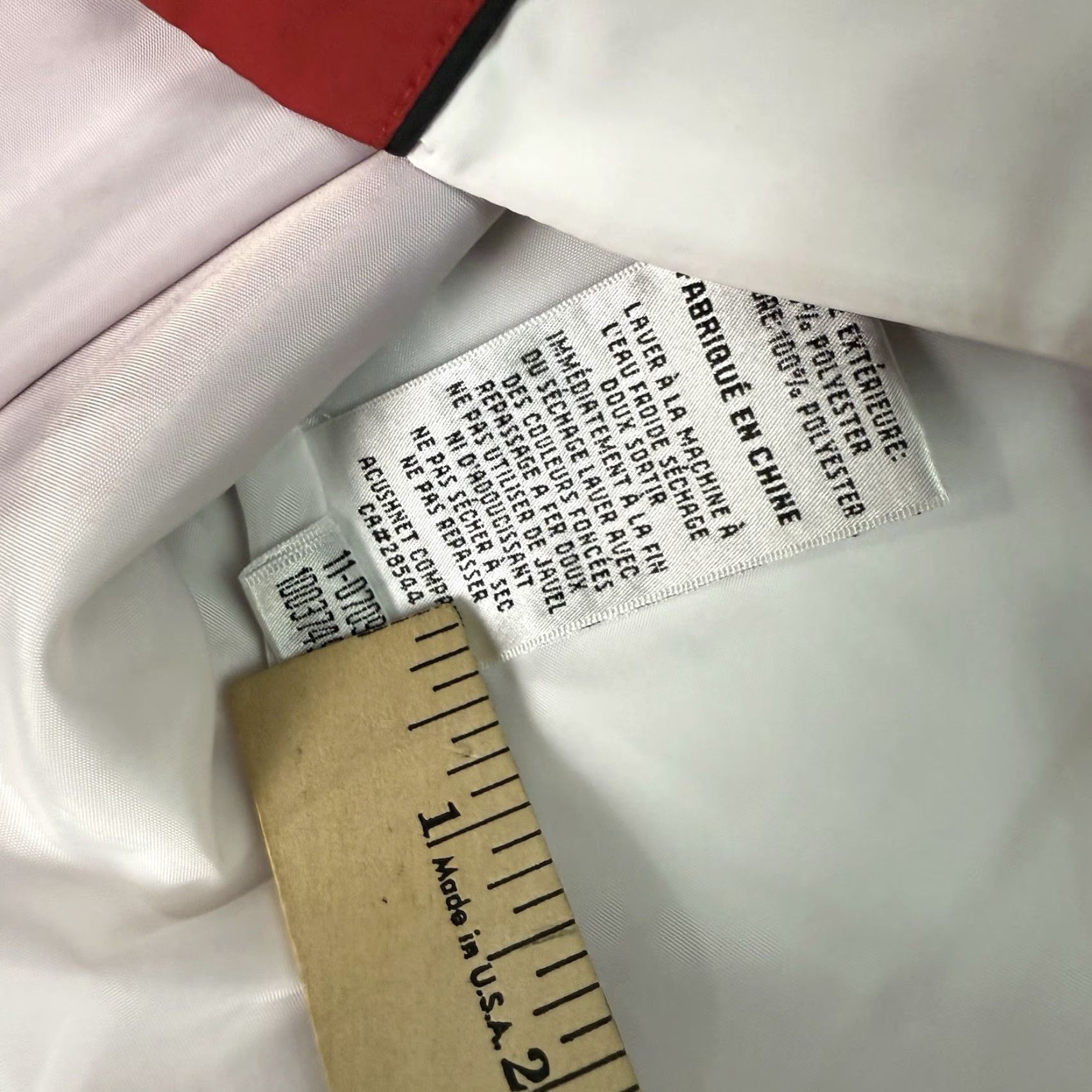 Footjoy VINTAGE FJ FootJoy Jacket Womens Medium Red White Windbreaker Full Zip Casual Golf Coat Size M / US 6-8 / IT 42-44 - 7 Thumbnail
