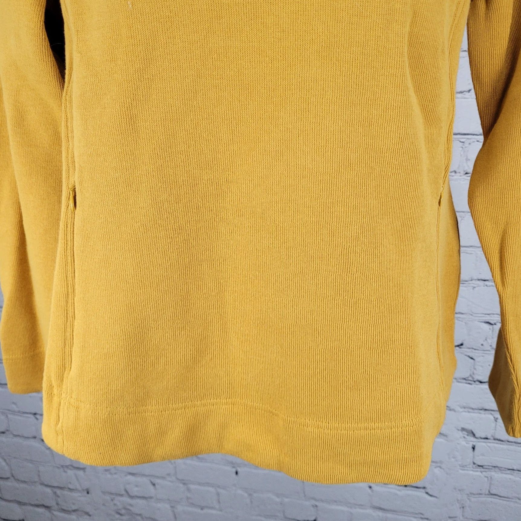 Orvis Orvis Yellow Print Trim Snap Collar Pullover Pockets Sweatshirt Women Medium M Size Size M / US 6-8 / IT 42-44 - 6 Thumbnail