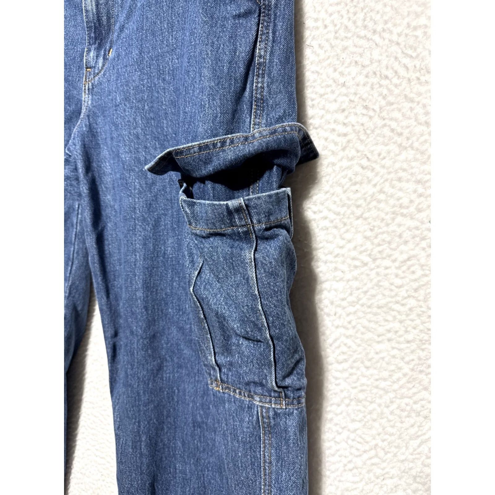 Levi's Levi'S 94 baggy cargo jeans denim mens 36x32 carpenter pockets draw strings Y2K Size US 36 / EU 52 - 2 Thumbnail