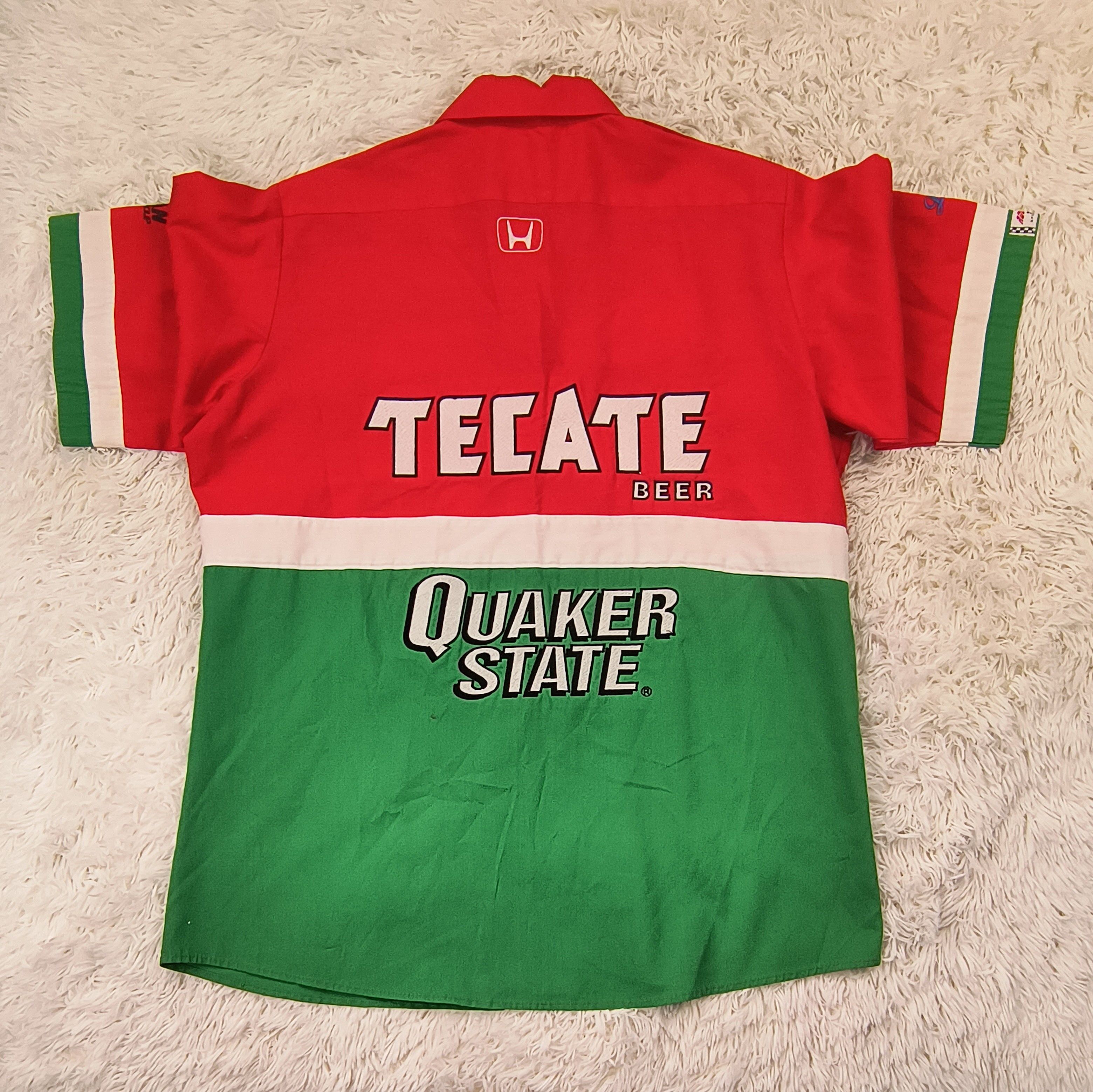 Vintage Vintage Adrian Fernandez Quaker State tecate button shirt Size US L / EU 52-54 / 3 - 6 Thumbnail