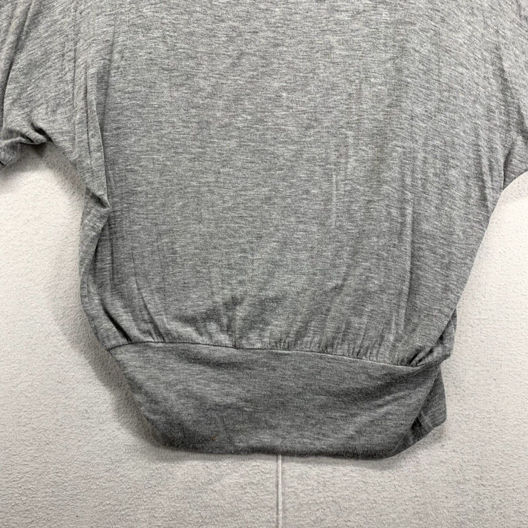 Vintage La Miel Blouse Gray Studded Sleeve Women’s Large Regular Nylon? No, reneed. Size L / US 10 / IT 46 - 5 Thumbnail