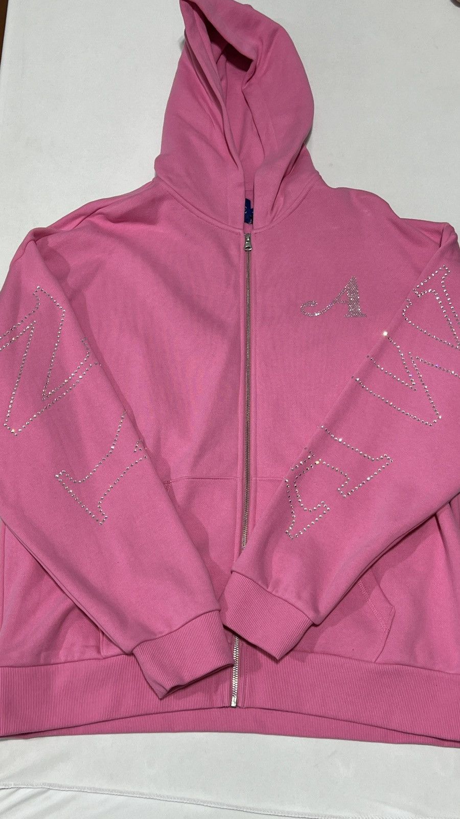 Awake NY Awake NY Pink Rhinestone Hoodie Zip Up Size US L / EU 52-54 / 3 - 1 Thumbnail