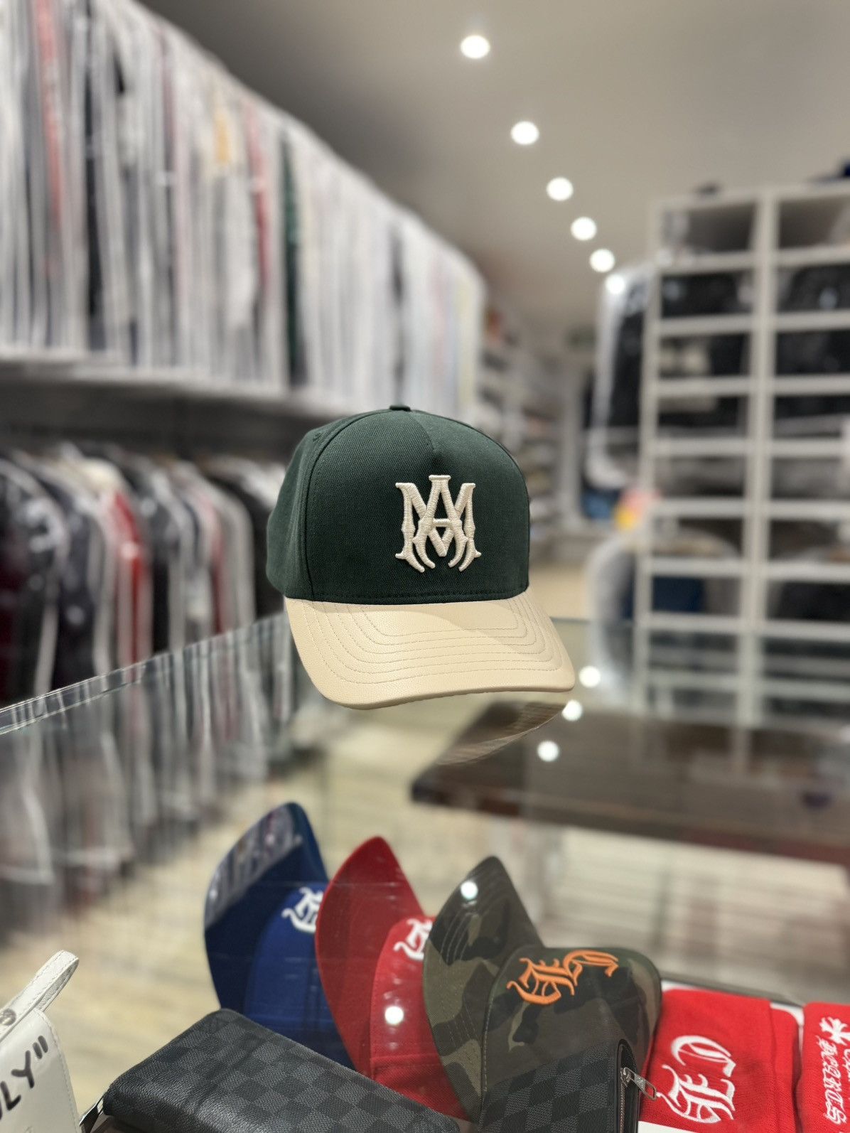 Amiri Amiri Two-Toned MA Embroidered Cap Size ONE SIZE - 1 Thumbnail