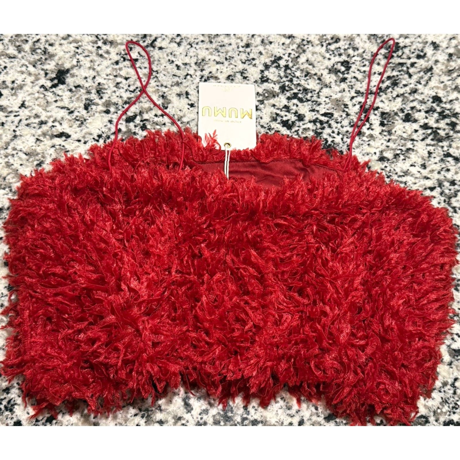 Show Me Your MuMu Show Me Your Mumu Cropped Blouse Sleeveless XS Red Halter Spaghetti Strap Boho / Bohemian Party Shirt Womens Size XS / US 0-2 / IT 36-38 - 6 Thumbnail