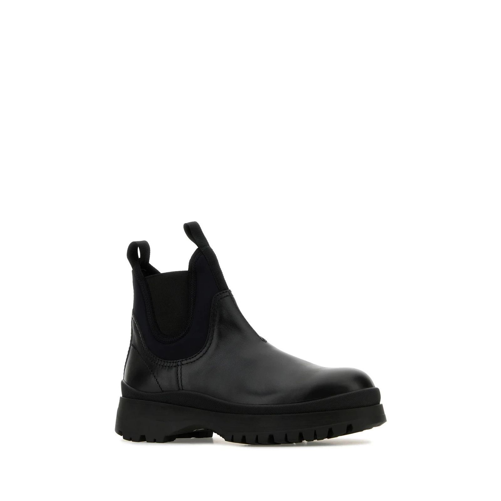 Prada PRADA Black Leather Ankle Boots New And Authentic (Men's siz Size US 6 / EU 39 - 2 Thumbnail