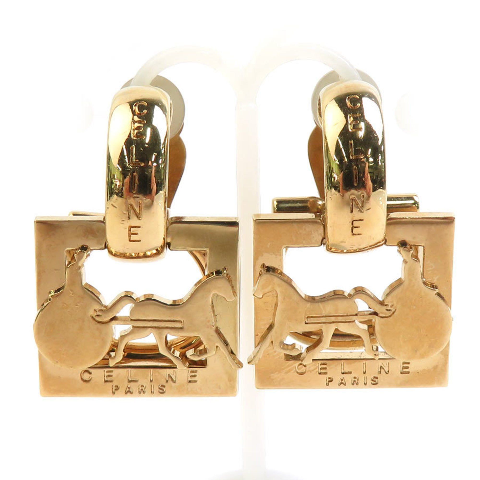 Celine Earrings Metal Gold Women's 56404g