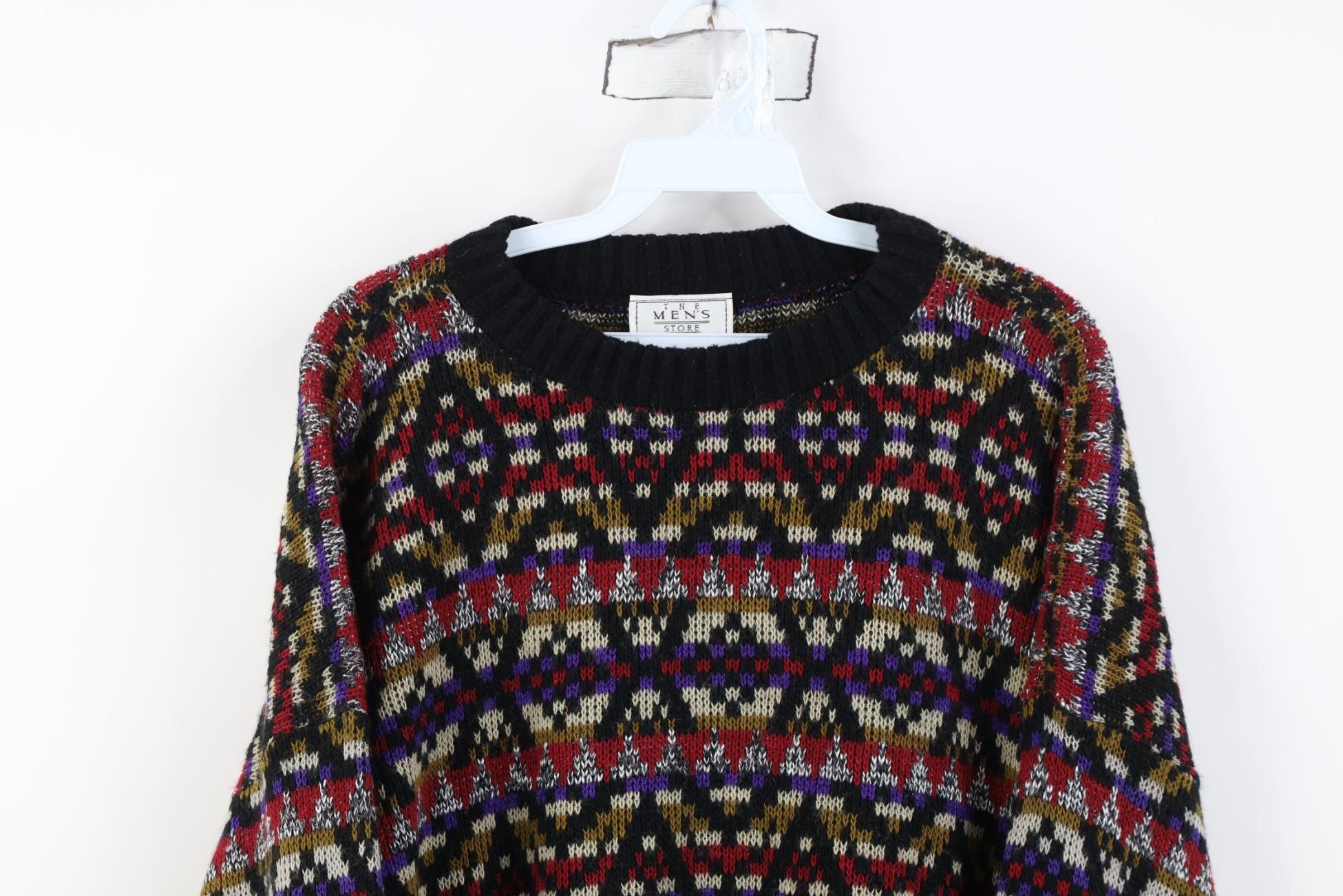 Vintage Vintage 90s Streetwear Fair Isle Knit Crewneck Sweater USA Size L / US 10 / IT 46 - 2 Thumbnail