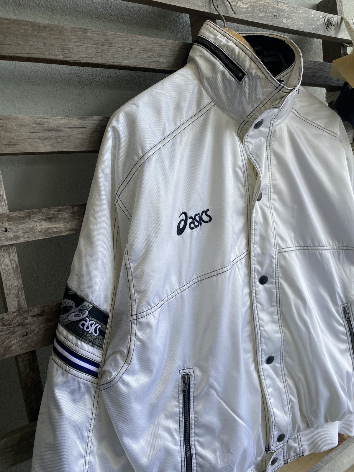 Asics Vintage 90s Asics Bombers Jacket Size US L / EU 52-54 / 3 - 5 Thumbnail